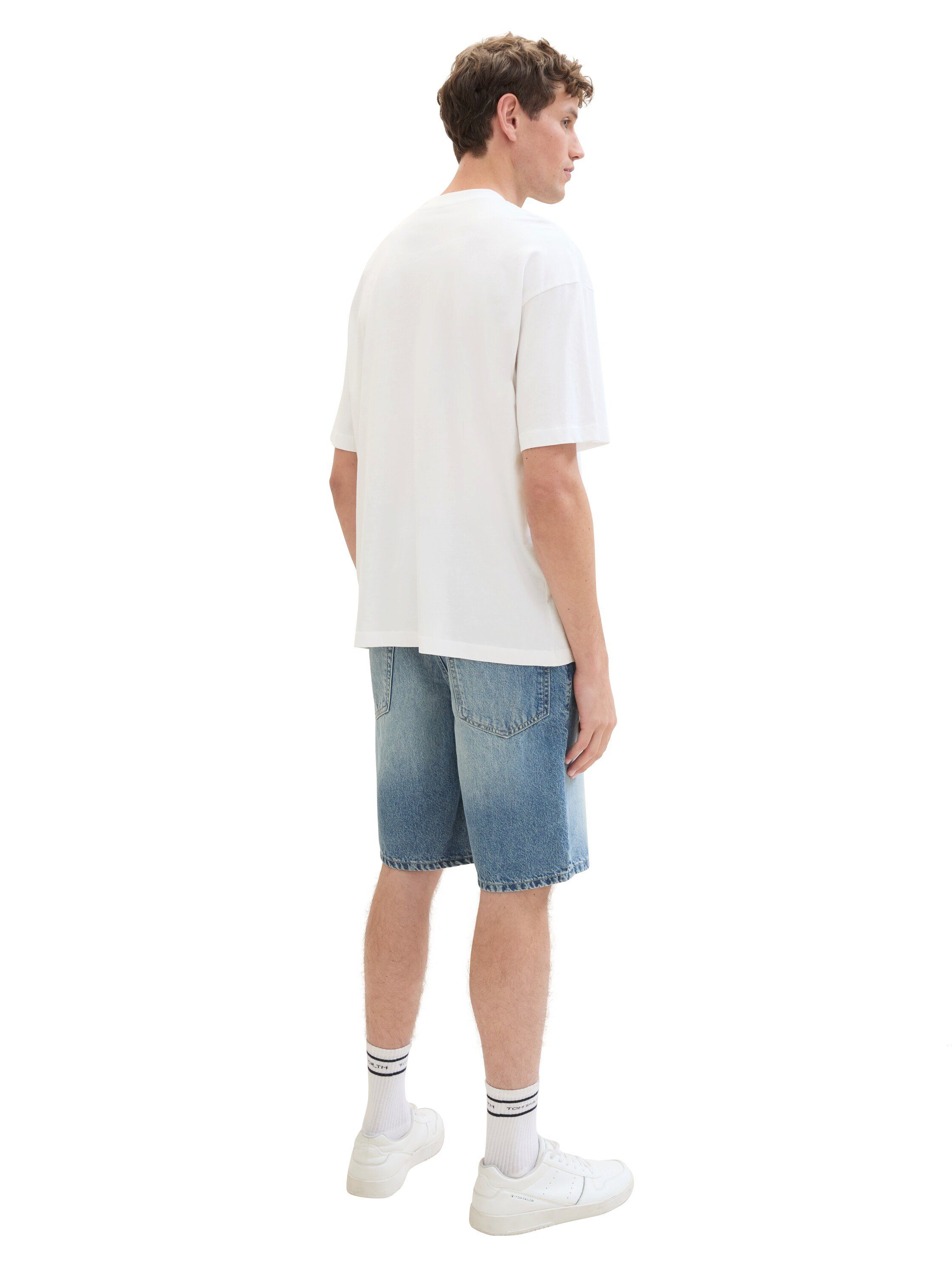 Tom Tailor Denim Jeansshort in authentieke used look