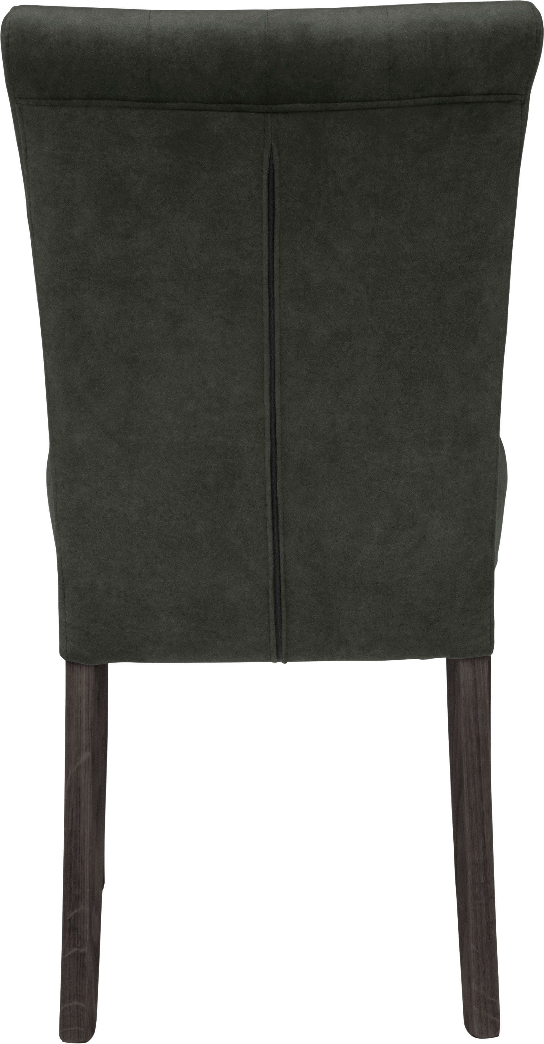 Home affaire Eetkamerstoel Queen BESTSELLER Gestoffeerde stoel met knoopdetails, set van 2, 4 of 6