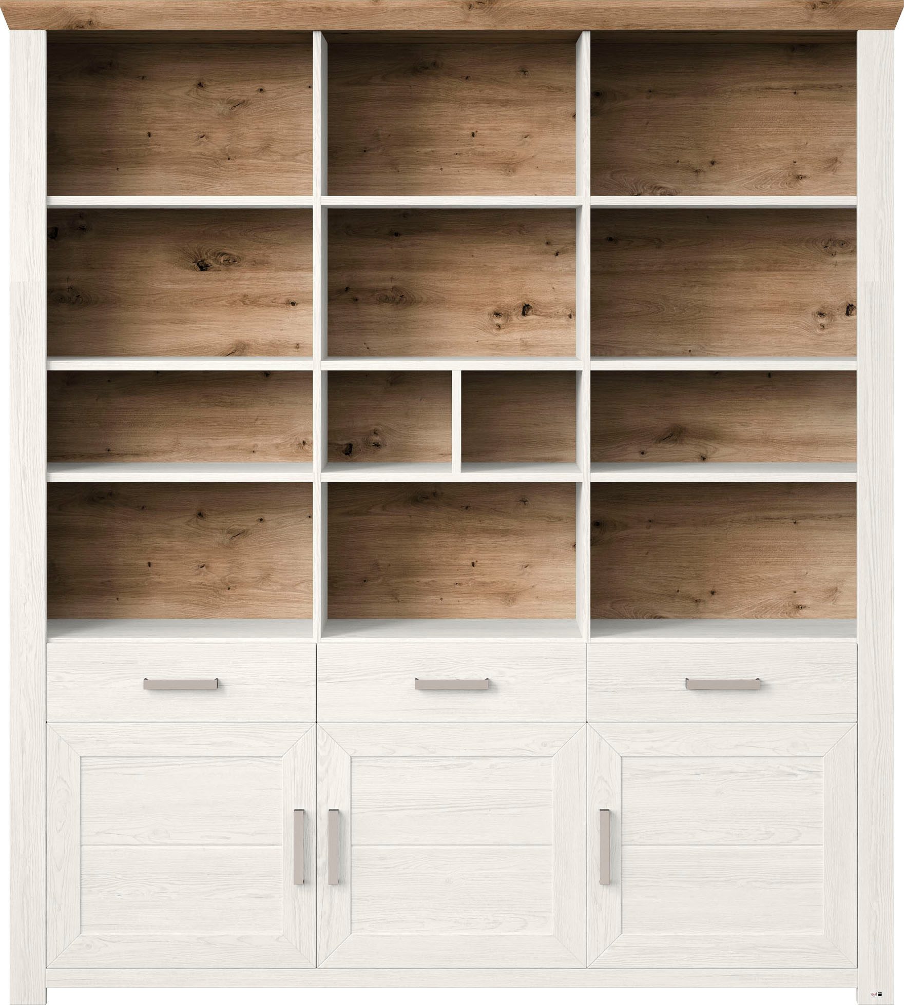set one by Musterring Ordnerrek York open ontwerp, optioneel met verlichting, 3 kleuren, breedte 184 cm