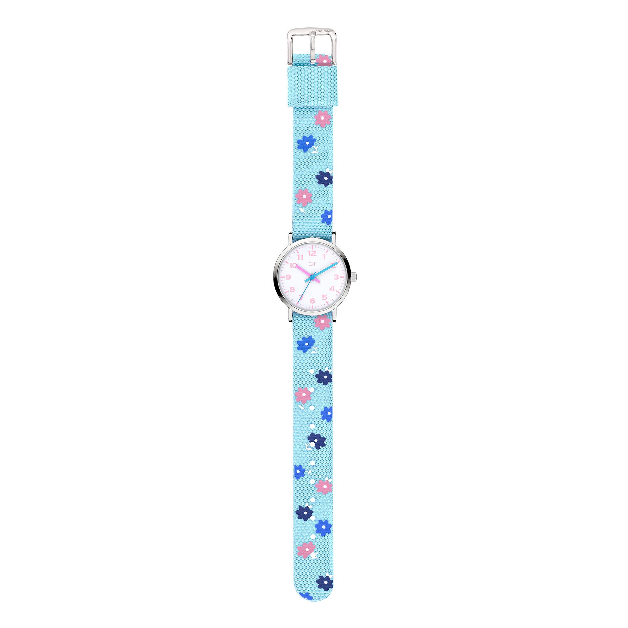 COOL TIME Kwartshorloge The Cool Flower Power Horloge, kinderhorloge, meisje, analoog