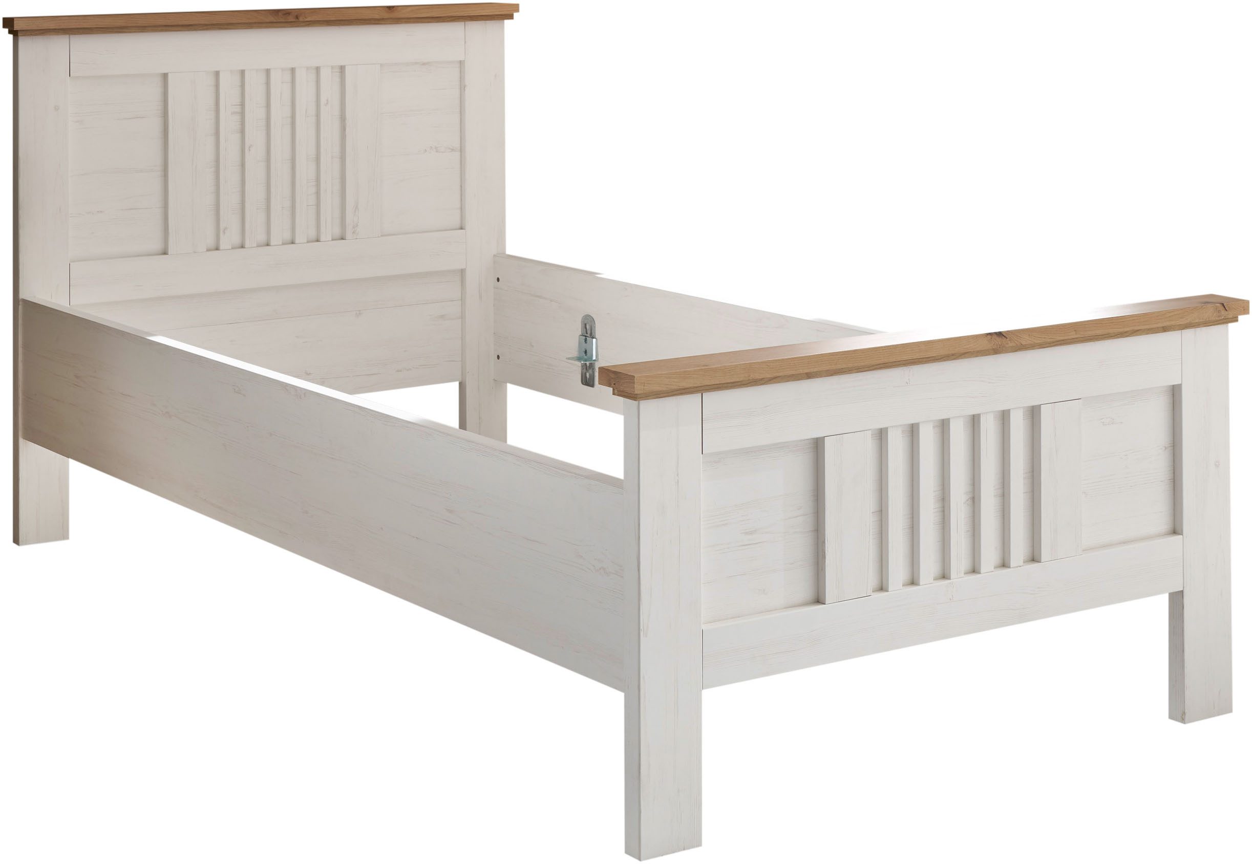 Schlafkontor Bedframe Trient Landhuisstijl, bed naar keuze in 2 afmetingen