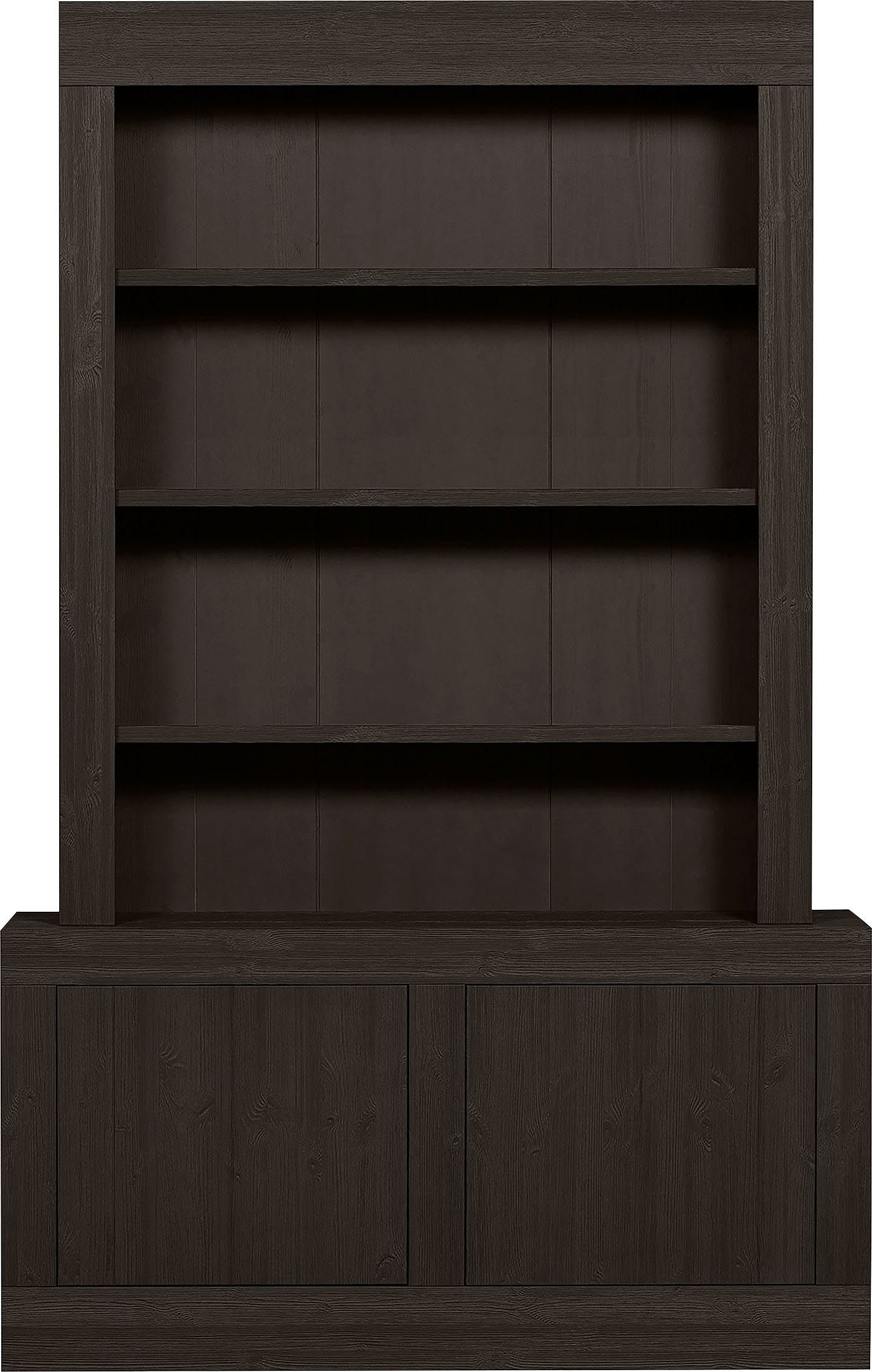 WOOOD Buffetkast Vienna met lades en open planken, h 230 cm x b 146 cm buffetkasten bruin