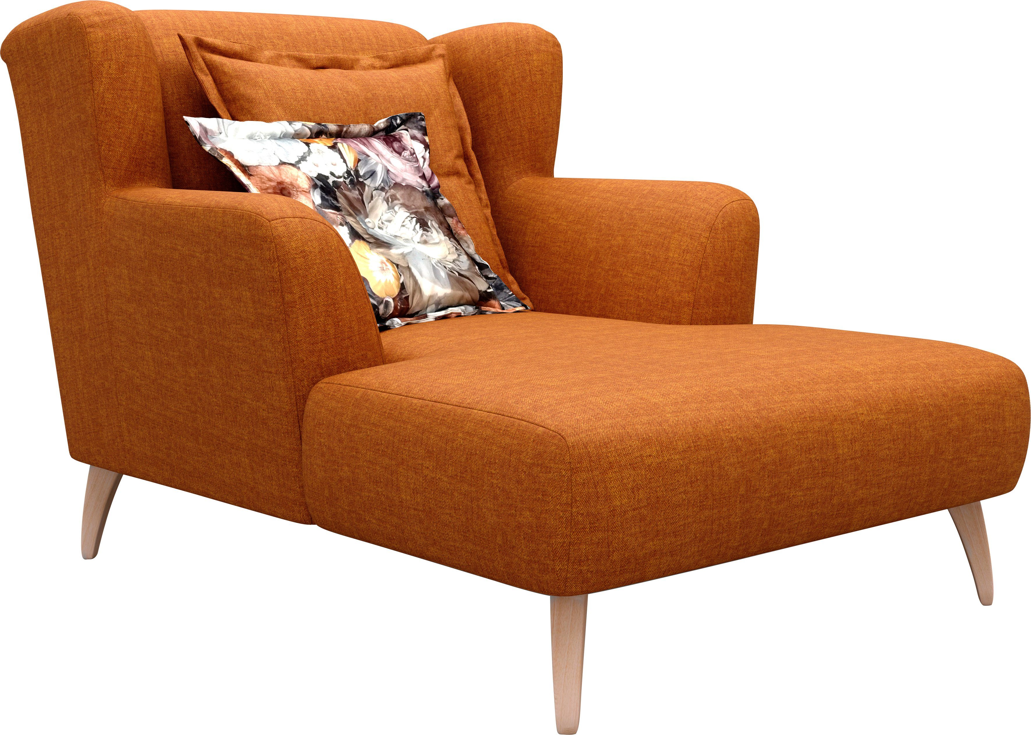 Home affaire Loveseat Baggio met houten voetjes