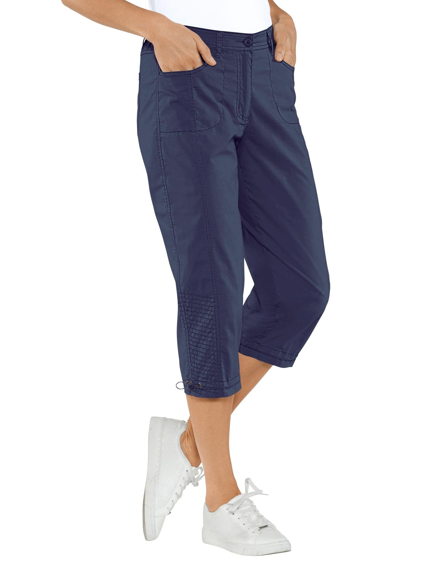 Casual Looks Capribroek dames capri broeken maat 38 blauw