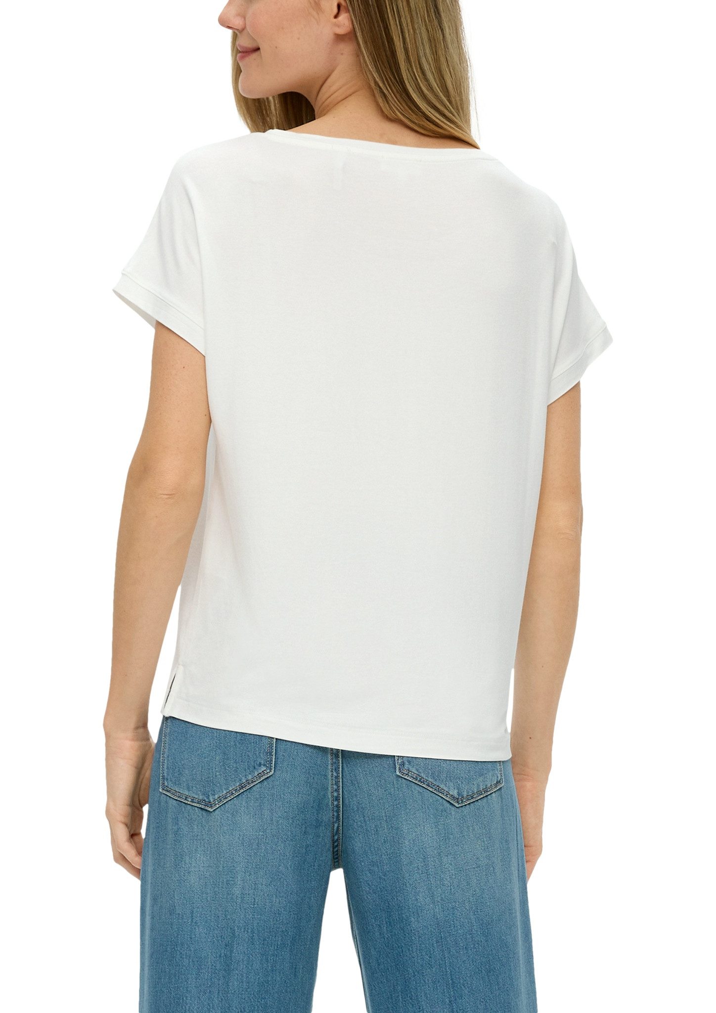 s.Oliver Shirt met print met groot bloempatroon
