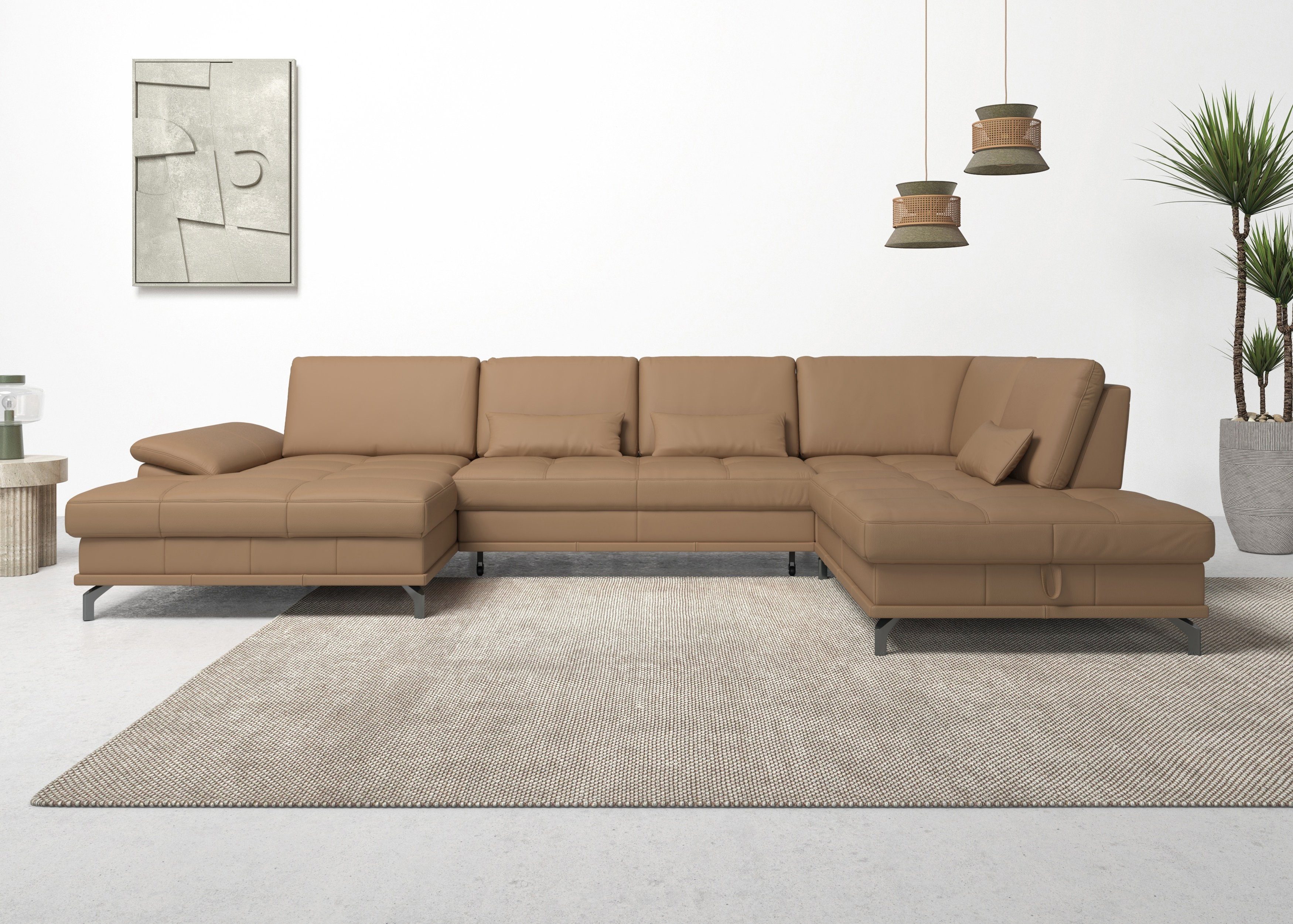 Places of Style Zithoek Costello U-vorm, met zitdiepteverstelling, armleuningverstelling en