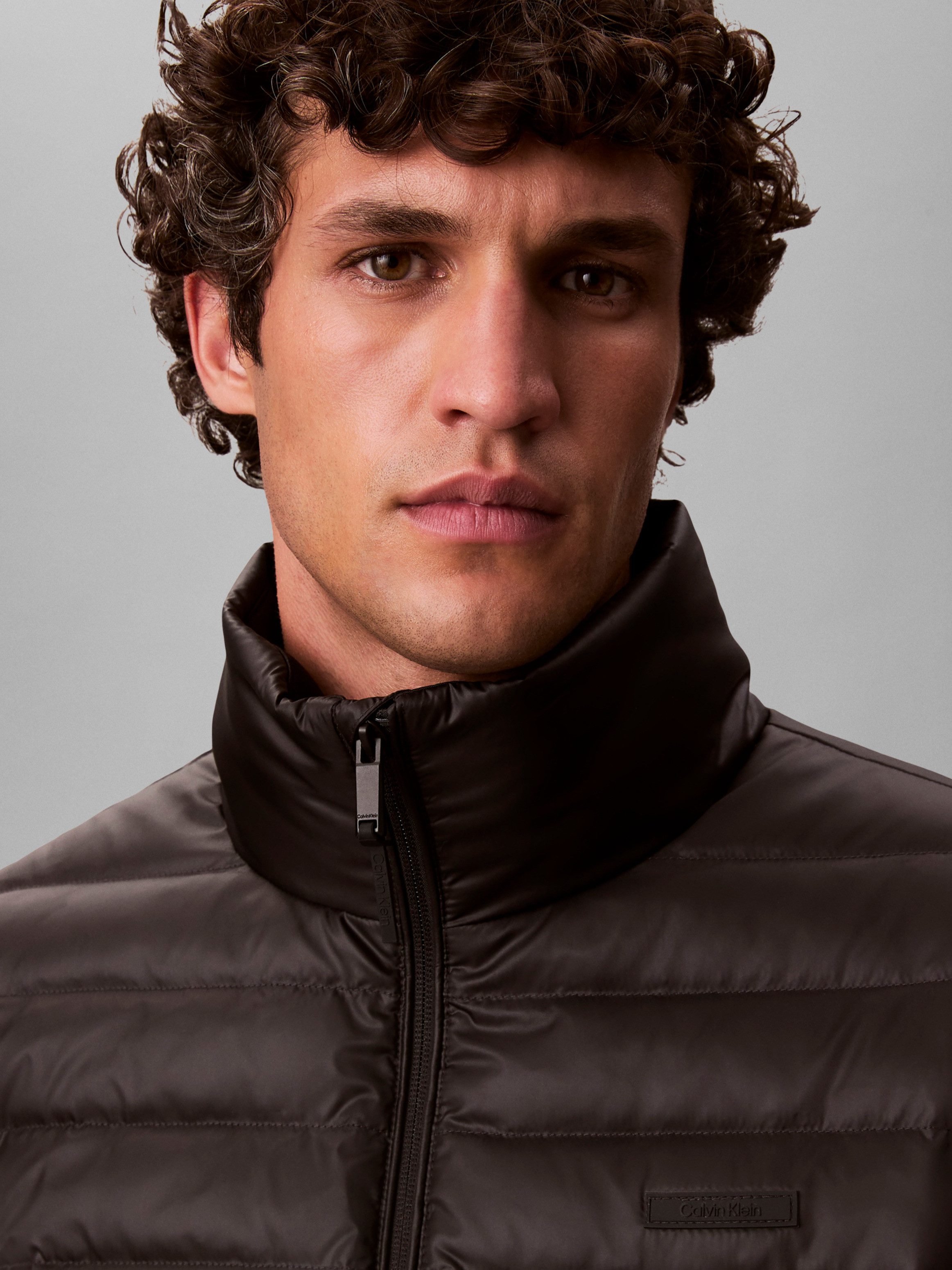 Calvin Klein Gewatteerde jas Met een ronde hals