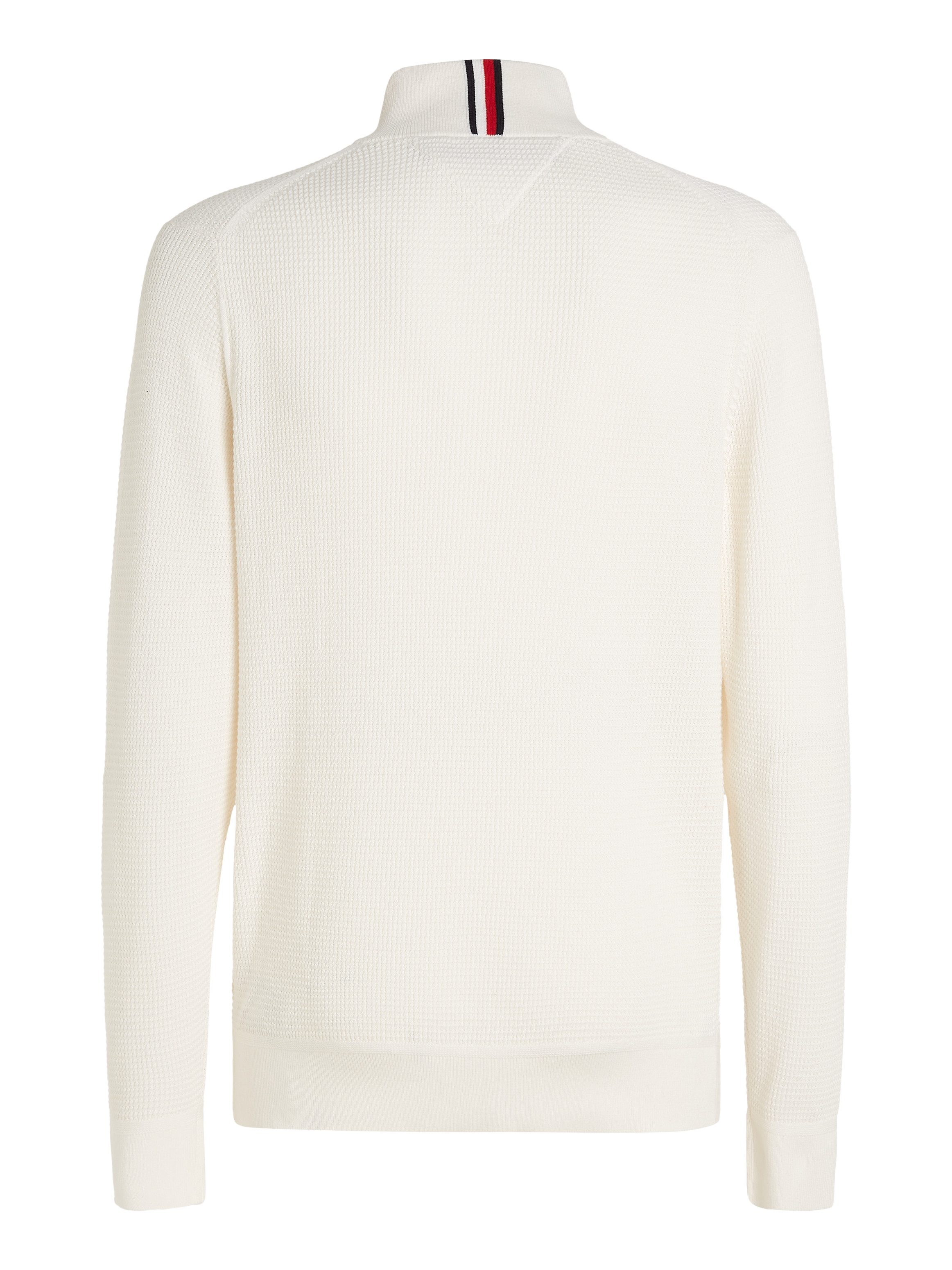 Tommy Hilfiger Gebreide trui REFINED STRUCTURE ZIP MOCK