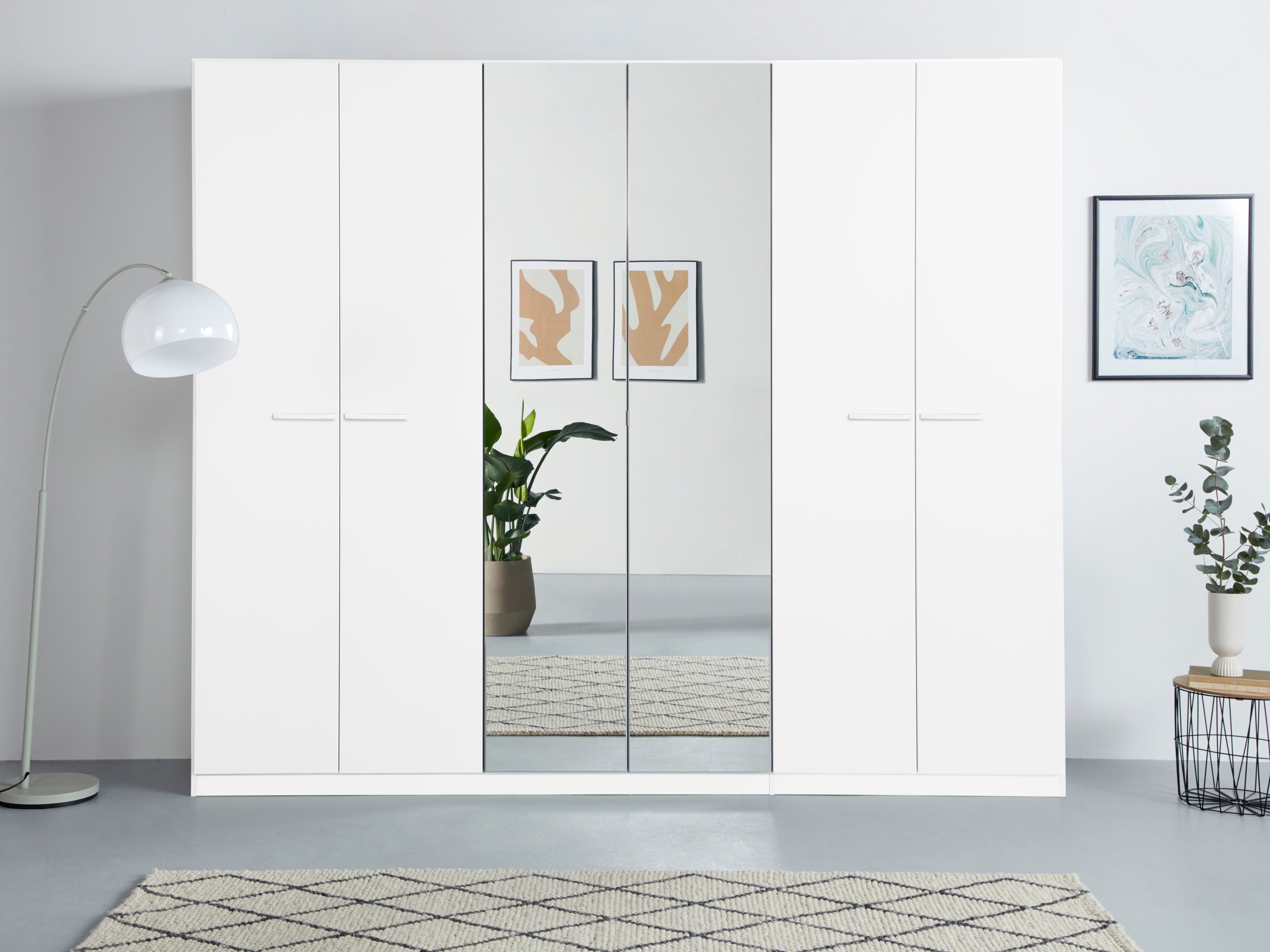 rauch Draaideurkast Kledingkast kast garderobe TOPSELLER OTELI incl. binnenindeling met 3 binnenlades extra planken optioneel met spiegel made in germany