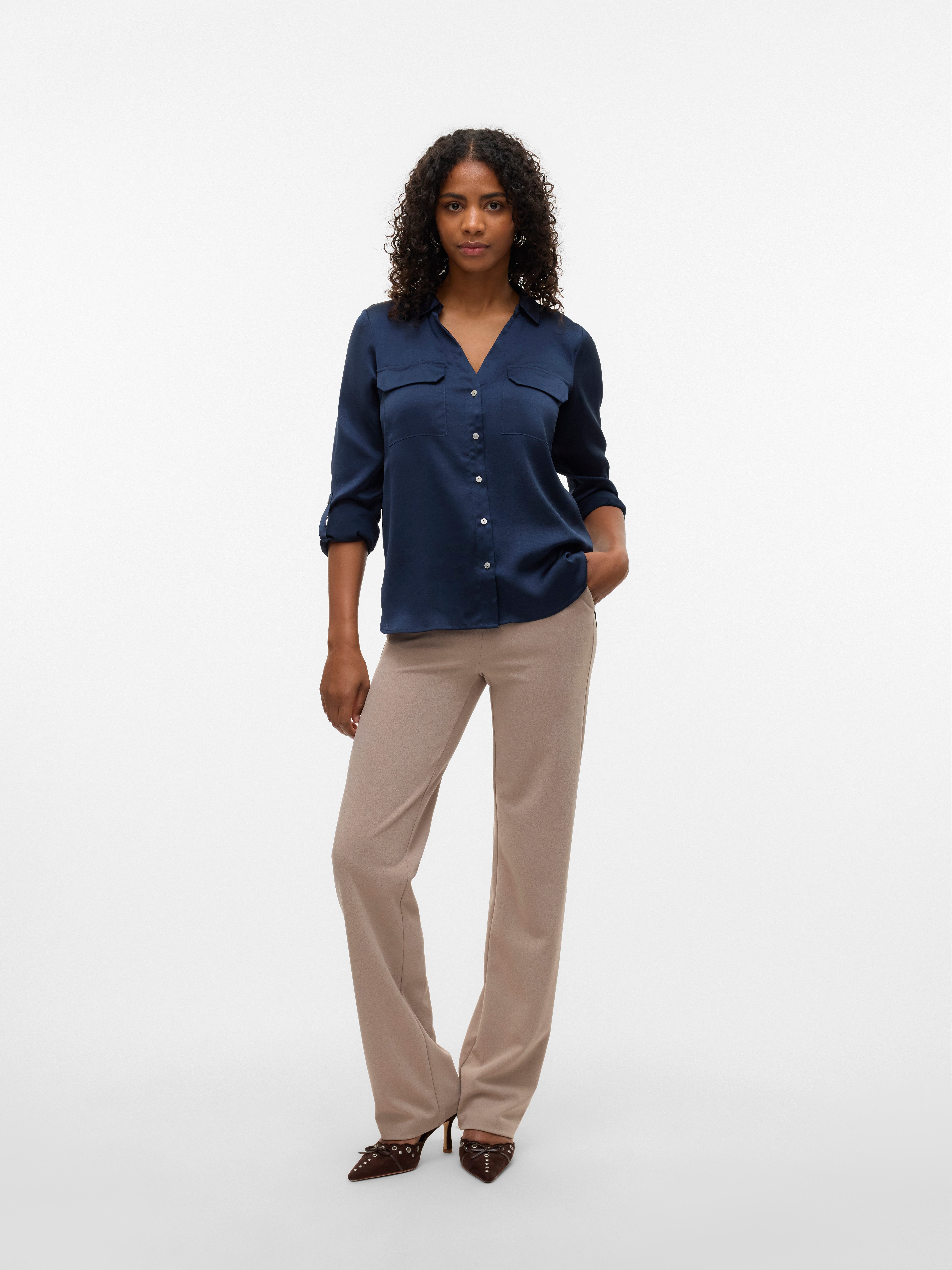 Vero Moda Pantalon VMZAMIRA MR SLIM STRAIGHT PANT