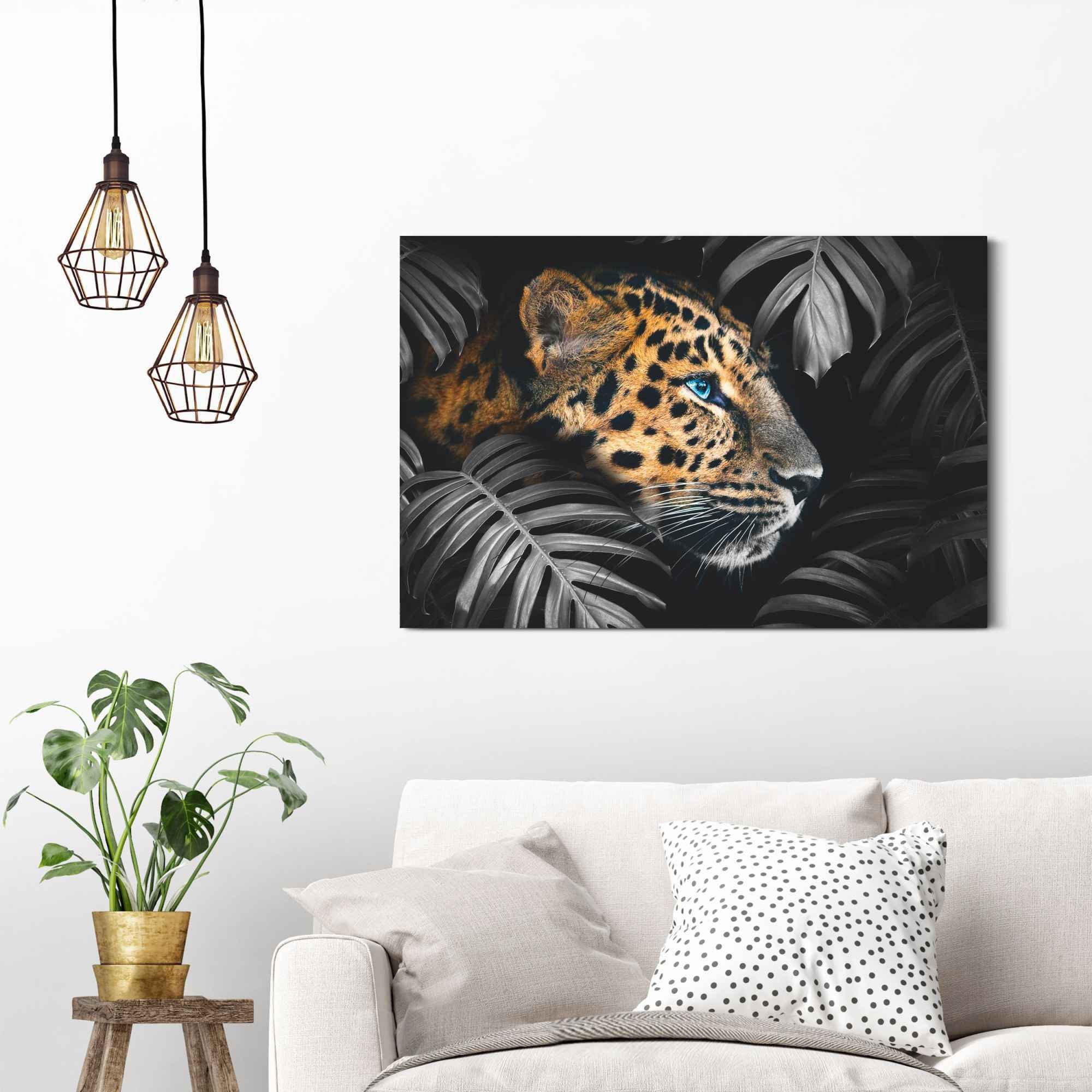 Reinders! Artprint luipaard Jungle - plant - diermotief