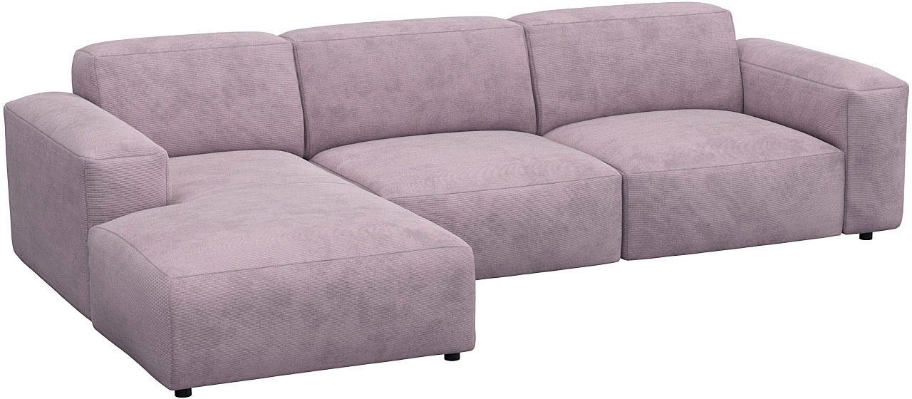 FLEXLUX Hoekbank Lucera comfortabel en comfortabel door hoogwaardige zitconstructie, L-vorm