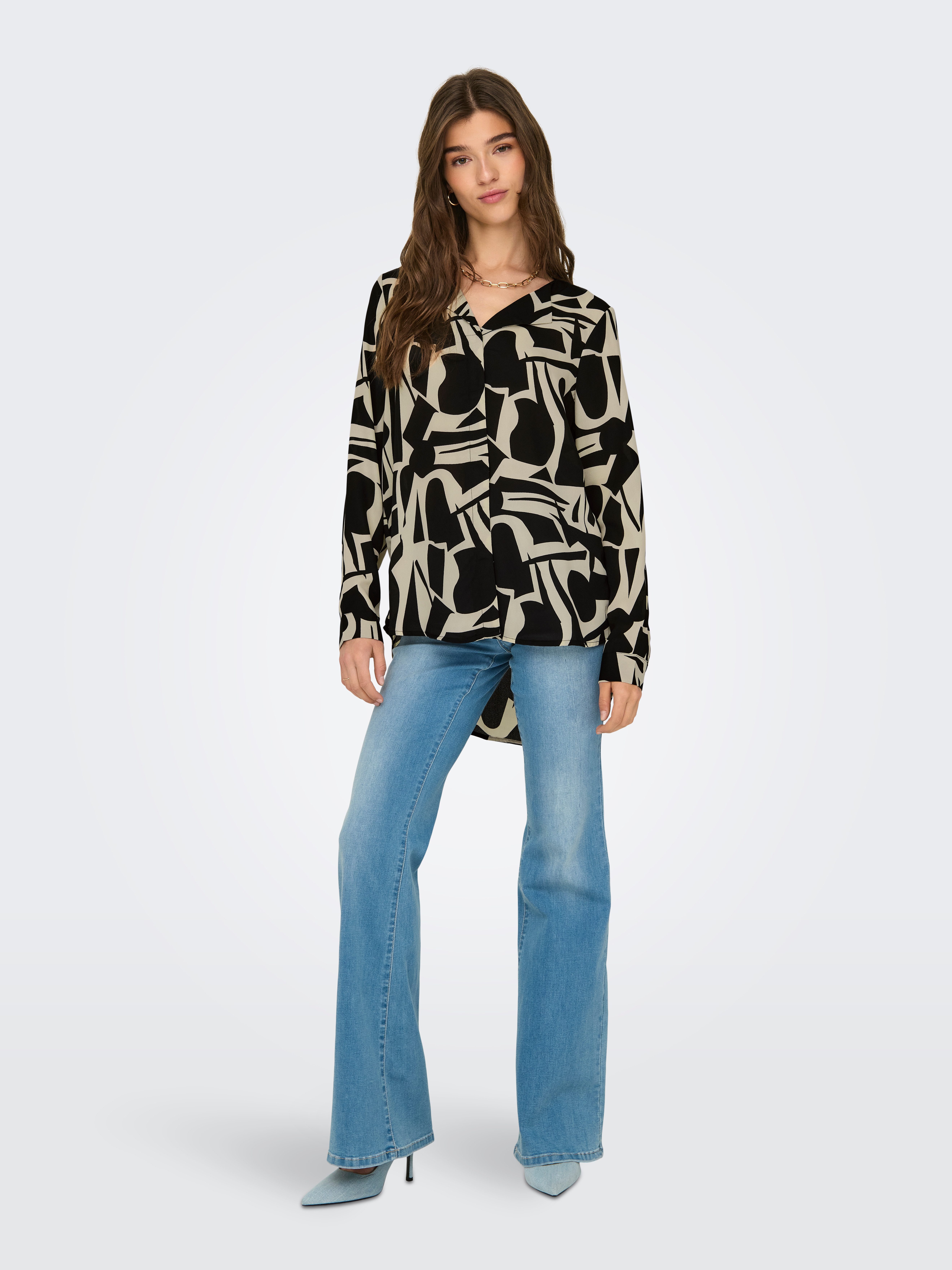 Only Shirtblouse ONLTIANA LIFE L/S LOOSE SHIRT NOOS PTM