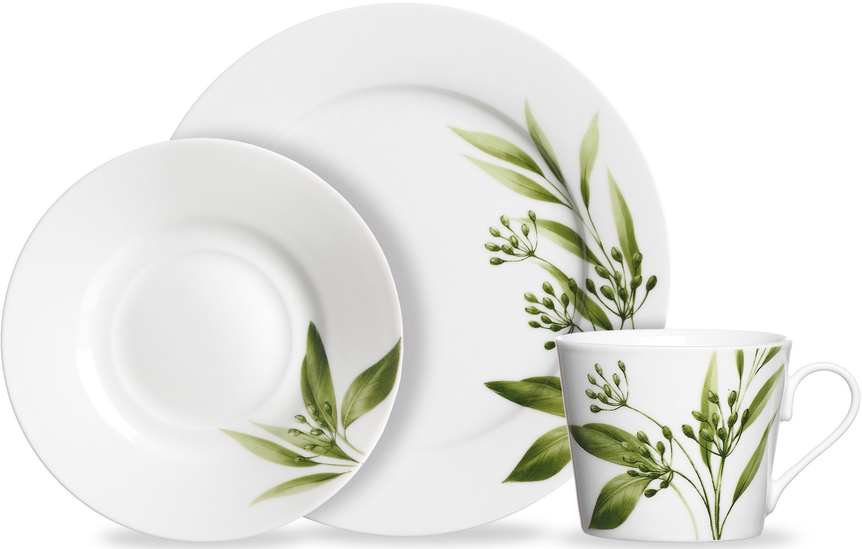 Ritzenhoff & Breker Koffieservies Evora Servies met botanisch motief (set, 18-delig)