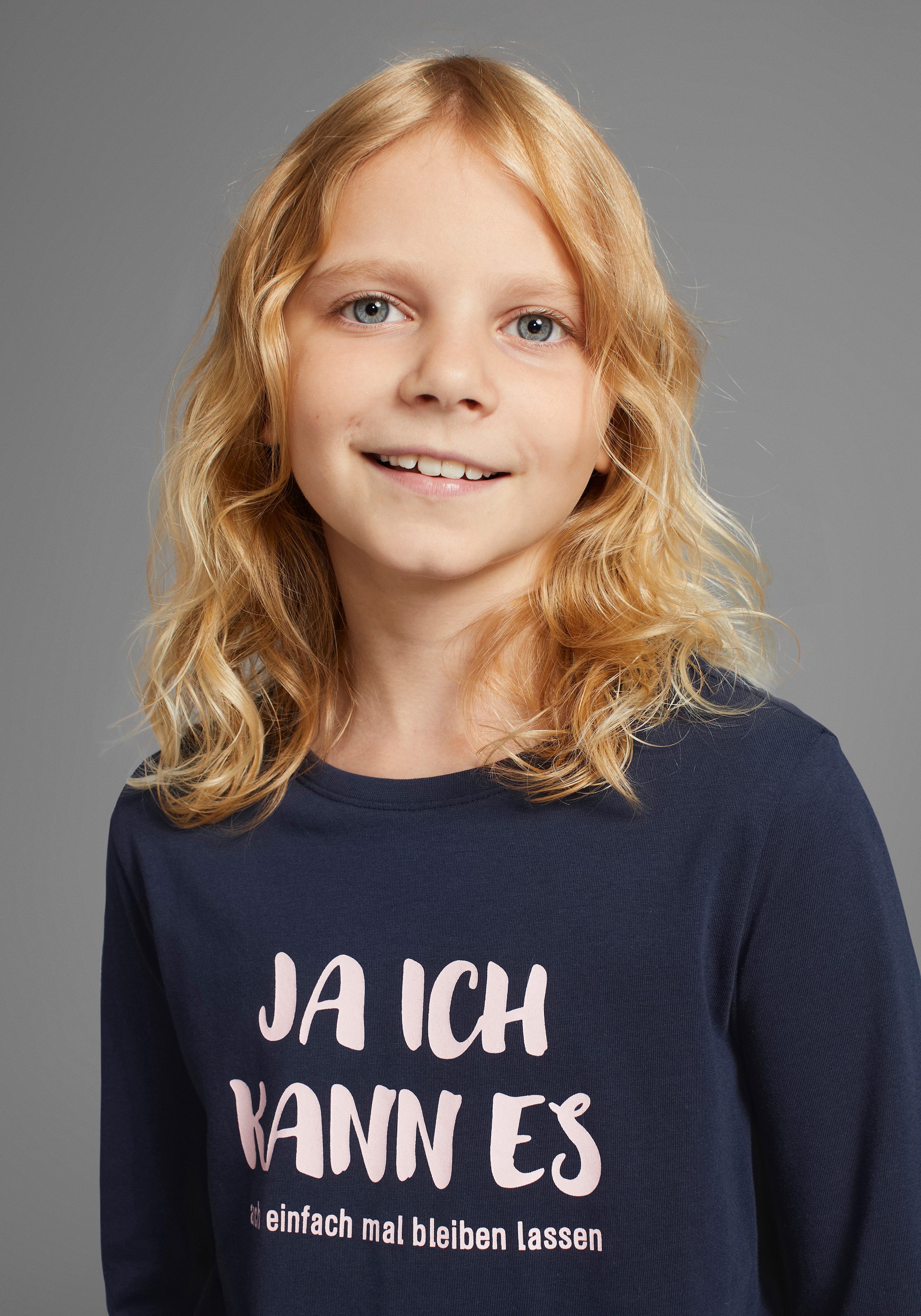 KIDSWORLD Shirt met lange mouwen Ja ik kan het ... - Spreuk