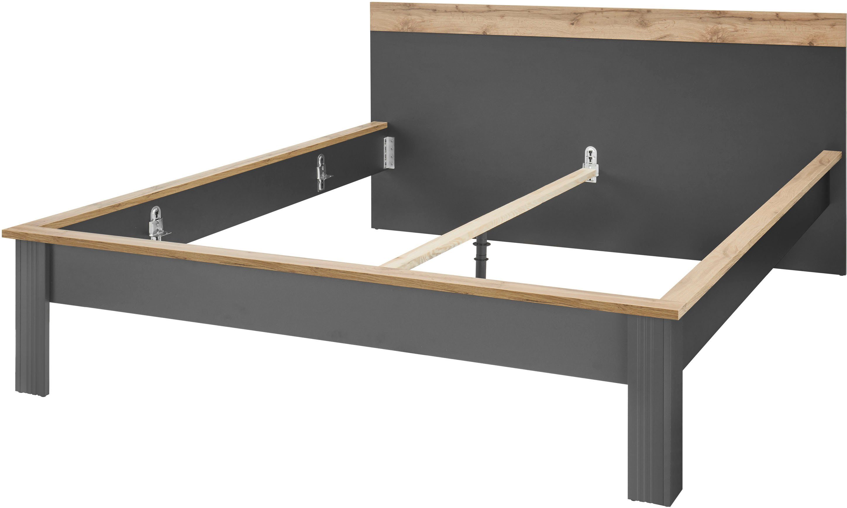 Home affaire Slaapkamerserie Westminster Bed ligoppervlak 180x200 cm en 2 nachtkastjes