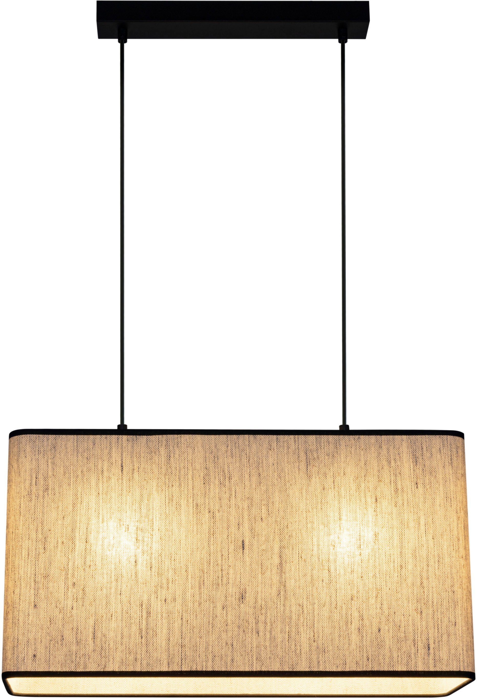 andas Hanglamp Virrat, in Scandinavische stijl Hanglamp met linnen kap, in tijdloos ontwerp, gemaakt in Europa (2 stuks)