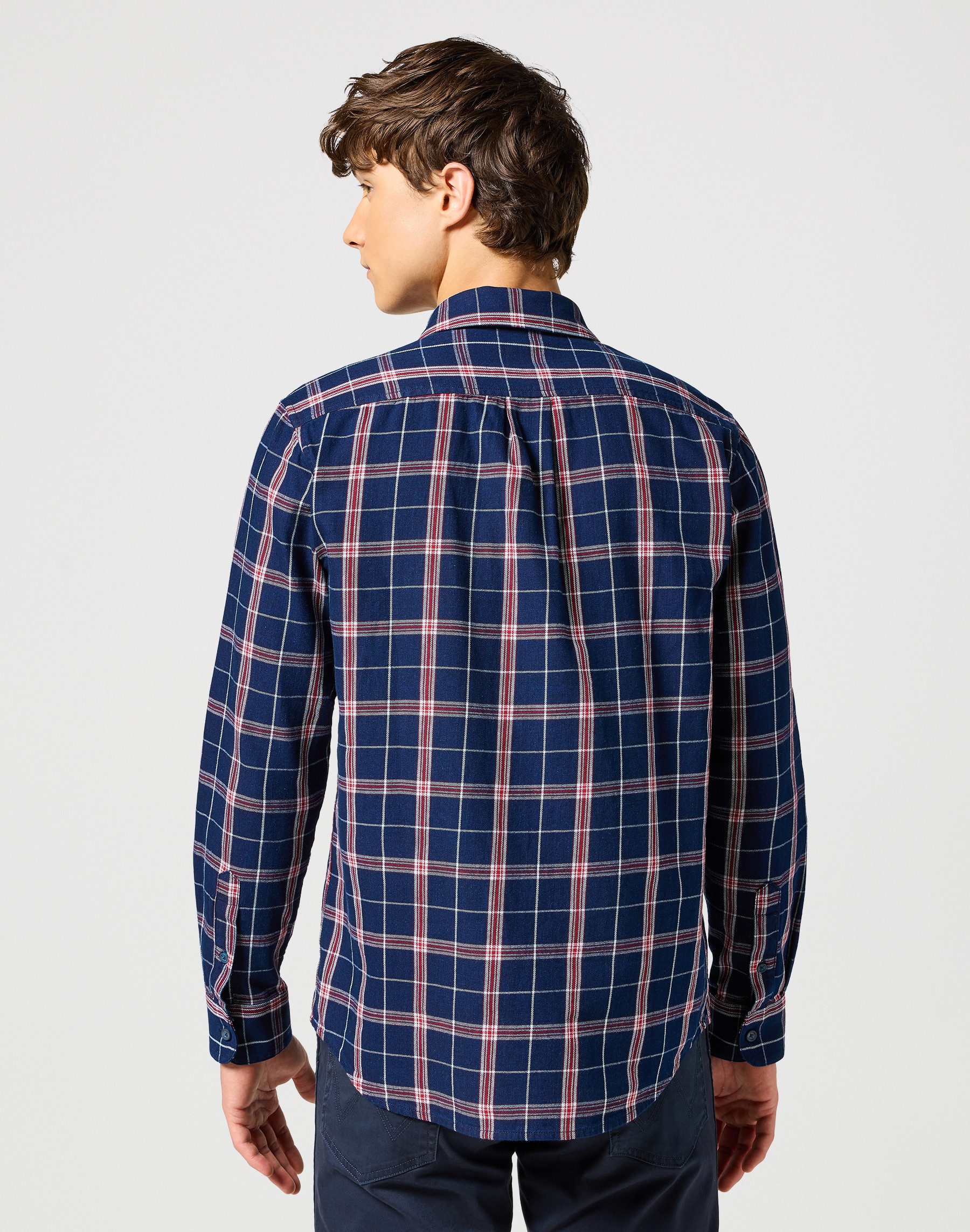 Wrangler Overhemd met lange mouwen 1 PKT SHIRT met geruit patroon