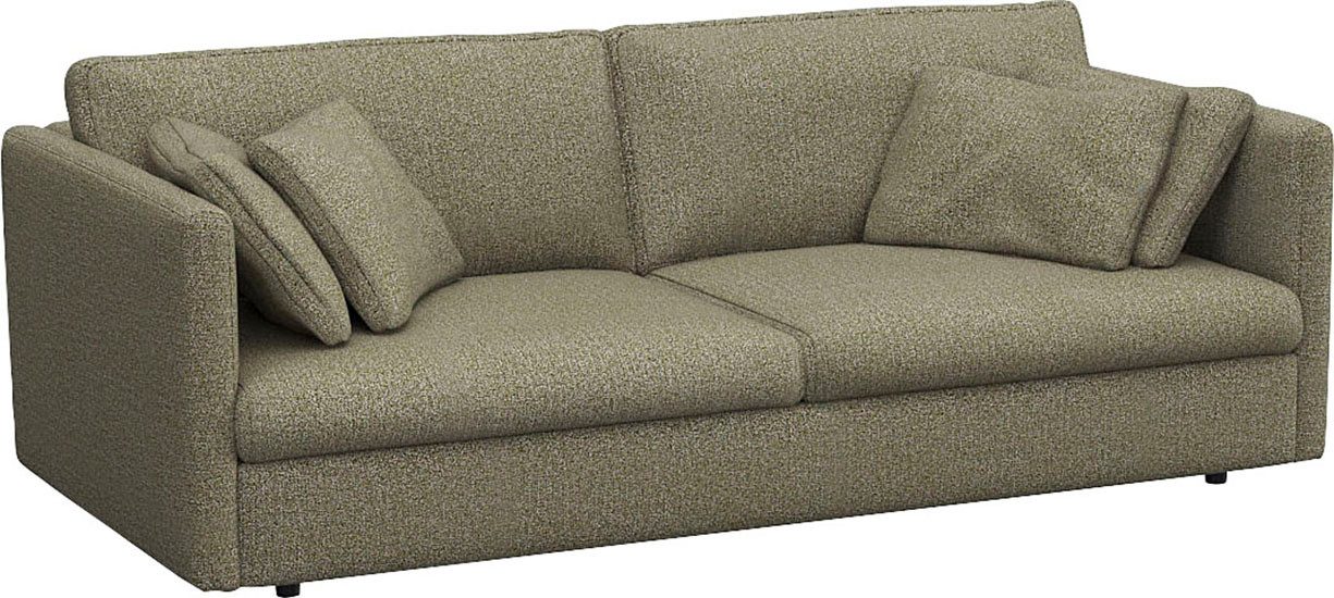 FLEXLUX 3-zitsbank Lovane Zacht en zeer comfortabel, grote zitdiepte op koudschuim, inclusief sierkussen