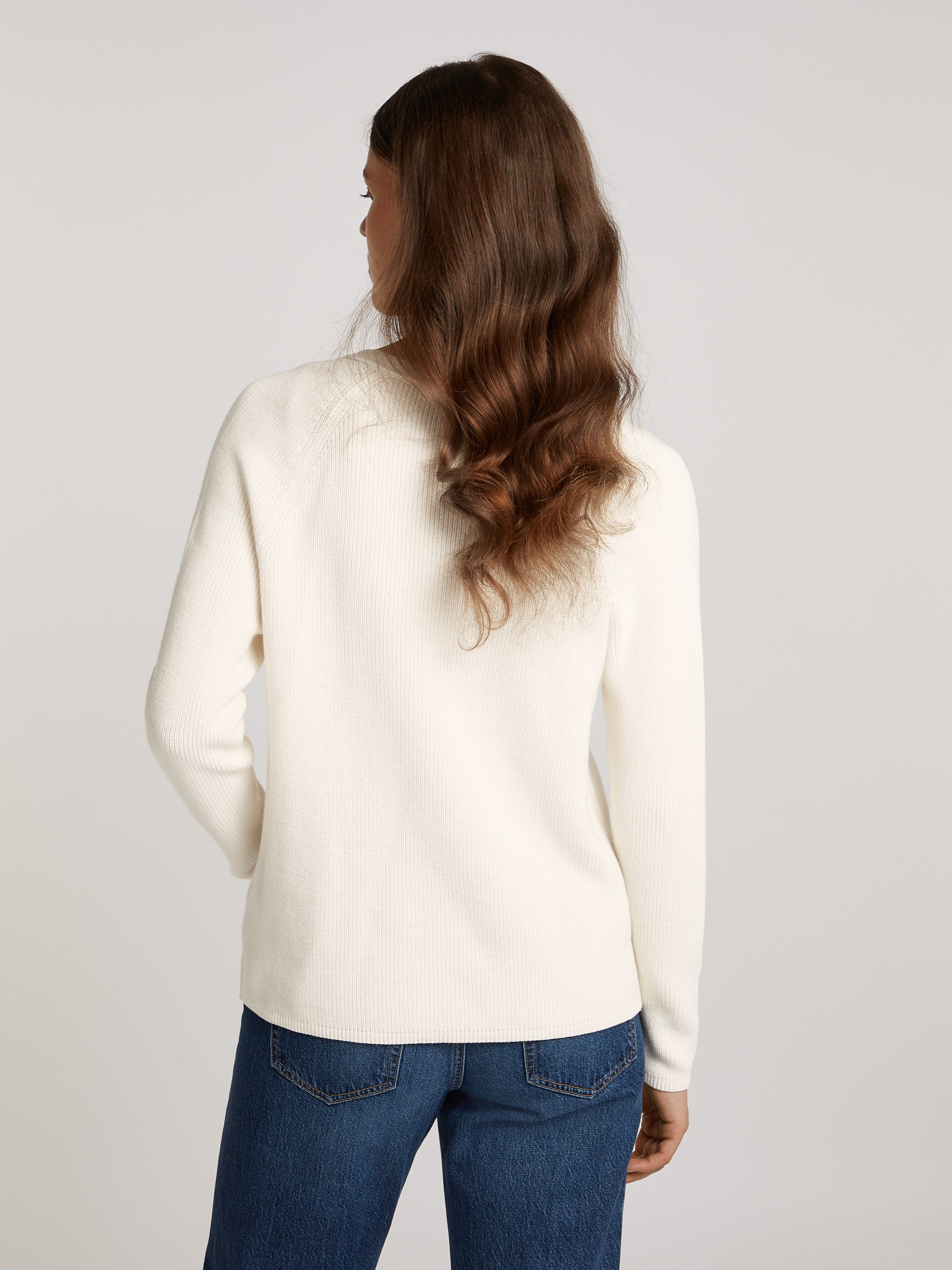 Tommy Hilfiger Gebreide trui CO CARDI STITCH V-NK LS