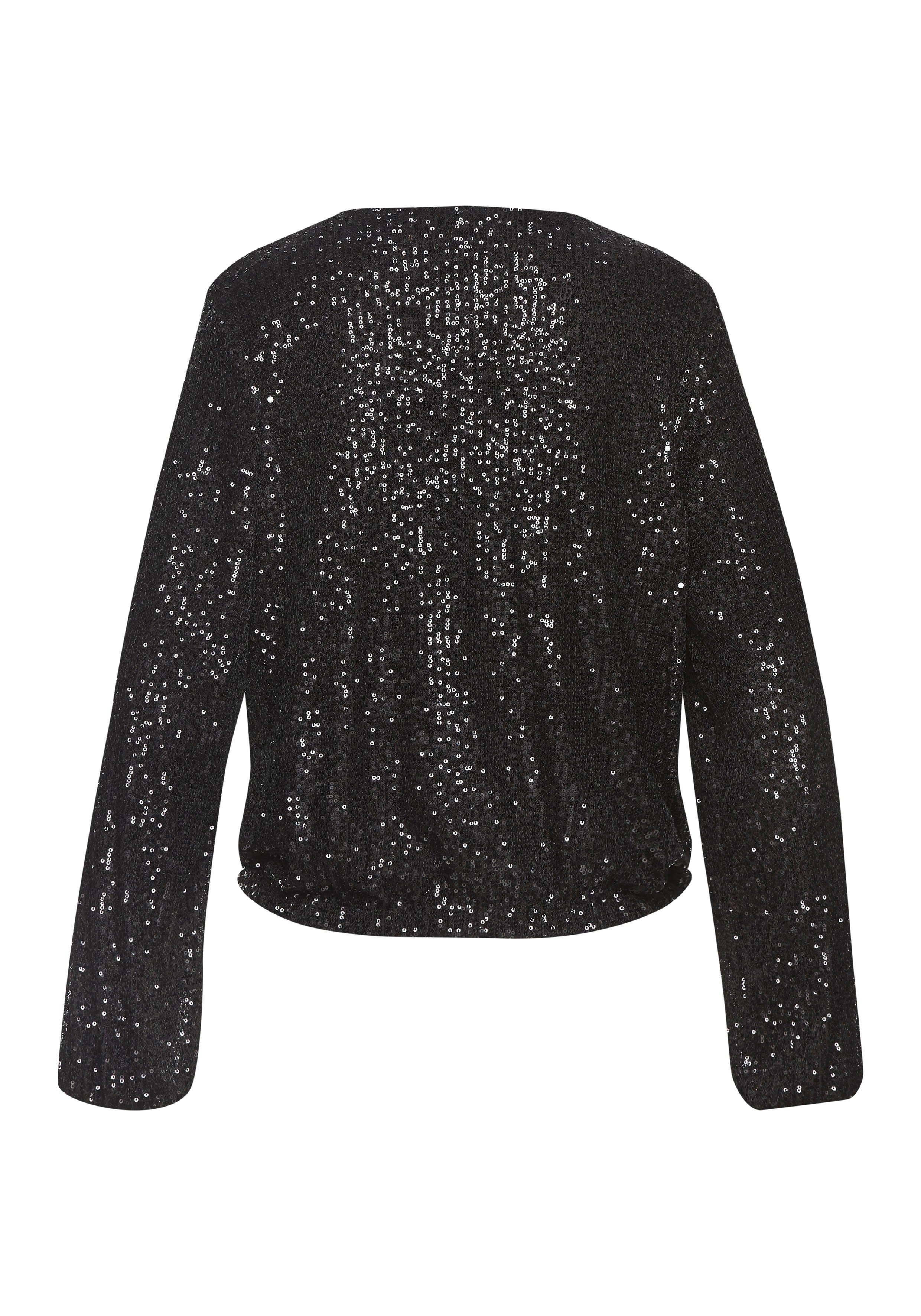 Lascana Blouson met pailletten, feestelijke bomberjack, paillettenjack