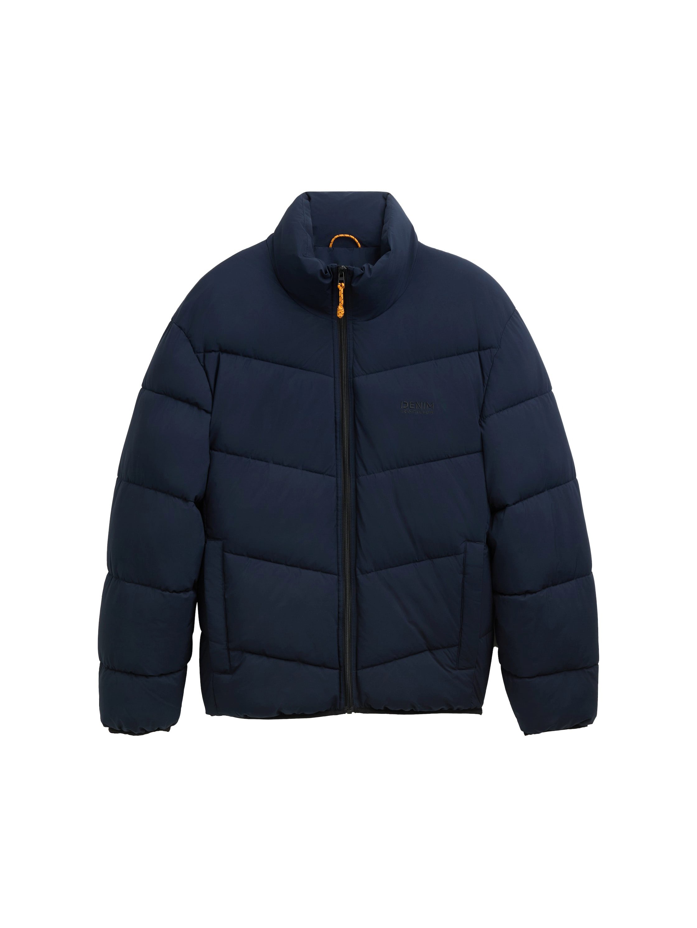 Tom Tailor Denim Gewatteerde jas met logoprint