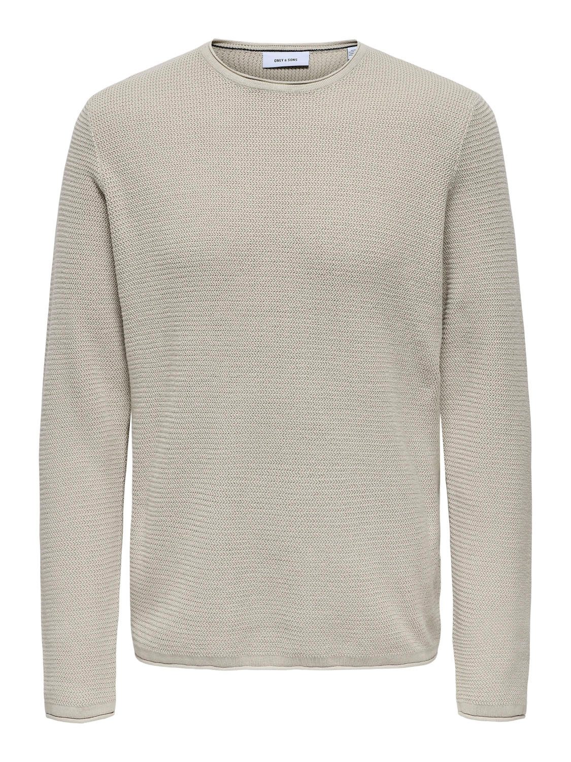 ONLY & SONS Gebreide trui ONSERIC REG 12 STRUC CREW KNIT