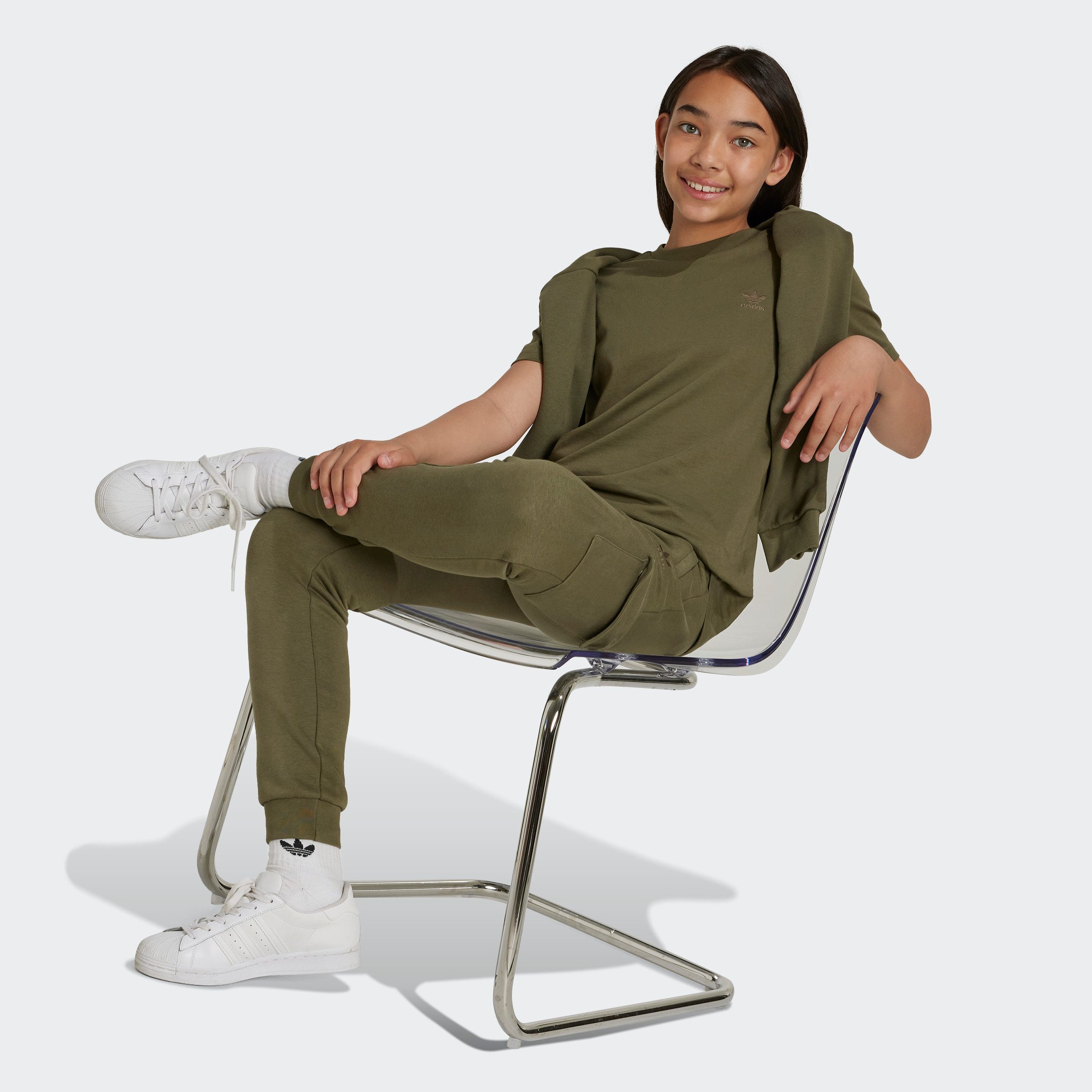 adidas Originals Sportbroek FLEECE CARGO P (1-delig)