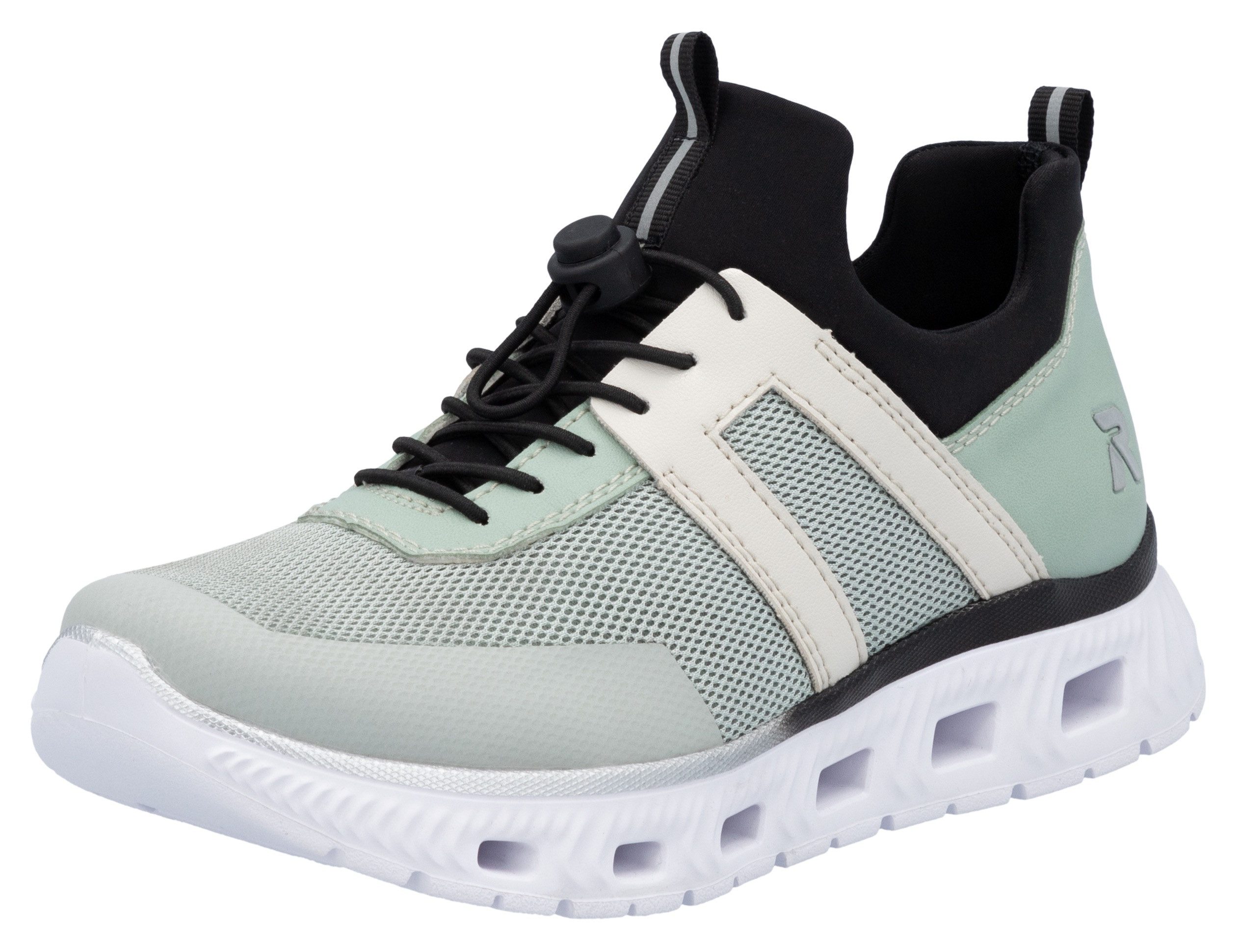 OTTO RIEKER Sport Slip-on sneakers Chunky slipper, vrijetijdsschoen in vegan verwerking dames lage sneakers maat 36 EU groen