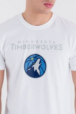 new era t-shirt minnesota timberwolves zwart