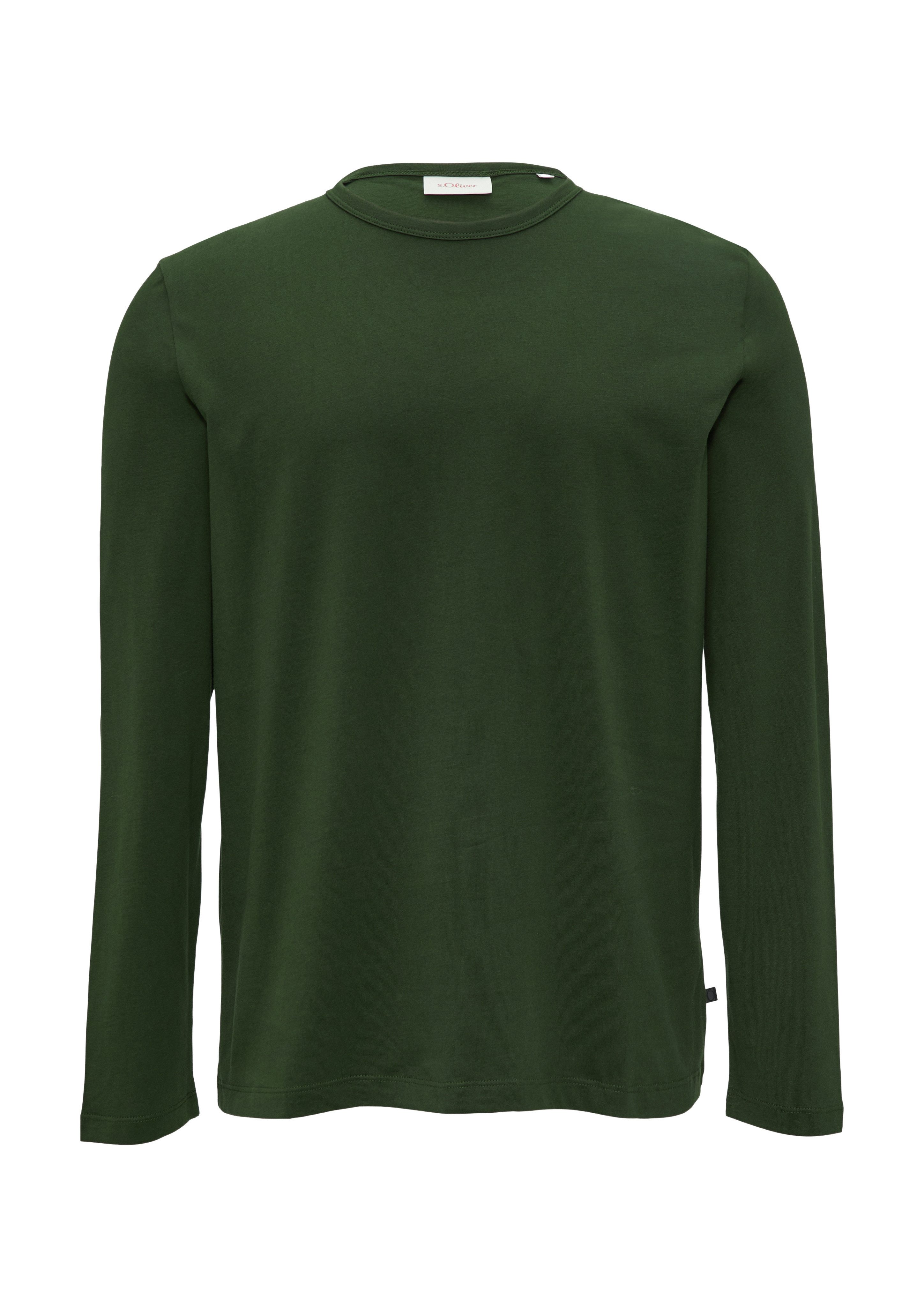 s.Oliver Shirt met lange mouwen met een ronde hals