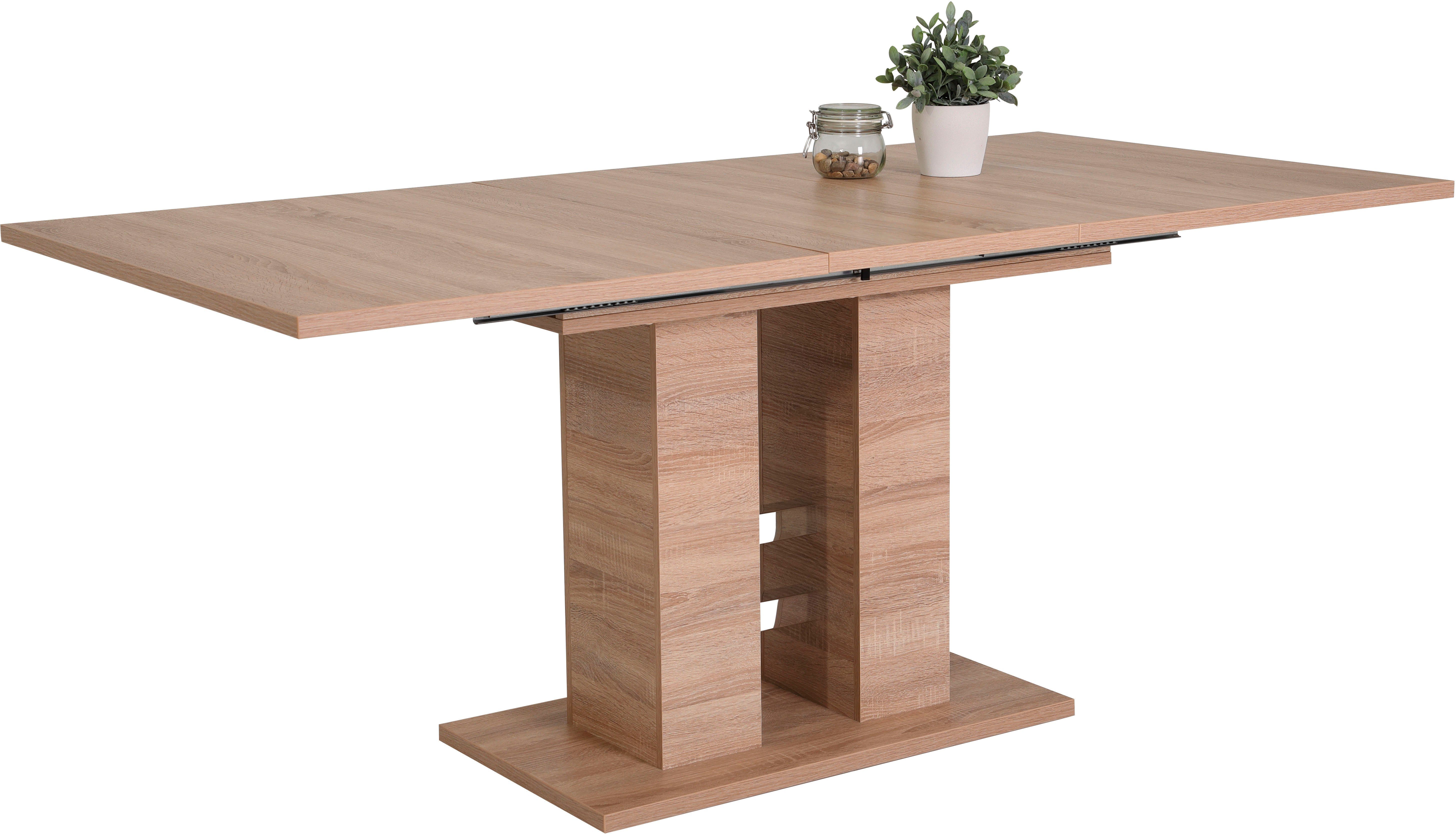 HELA Eethoek Ulla uittrekbaar 140 - 220 cm, edelstaal, 140 kg belastbaar (set, 5-delig)