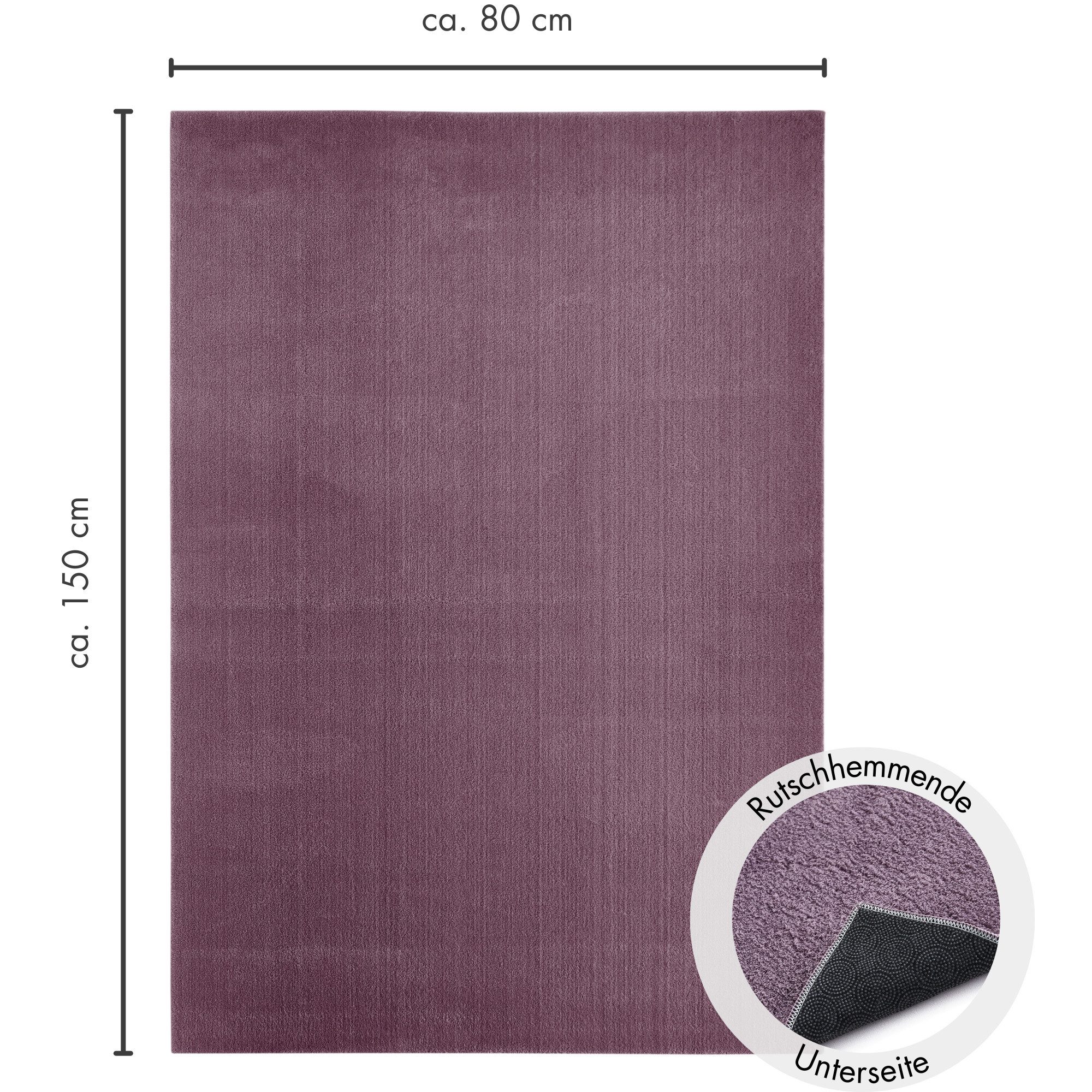 Andiamo Badmat Arezzo Effen kleuren, ook in rond en als 2-pack verkrijgbaar