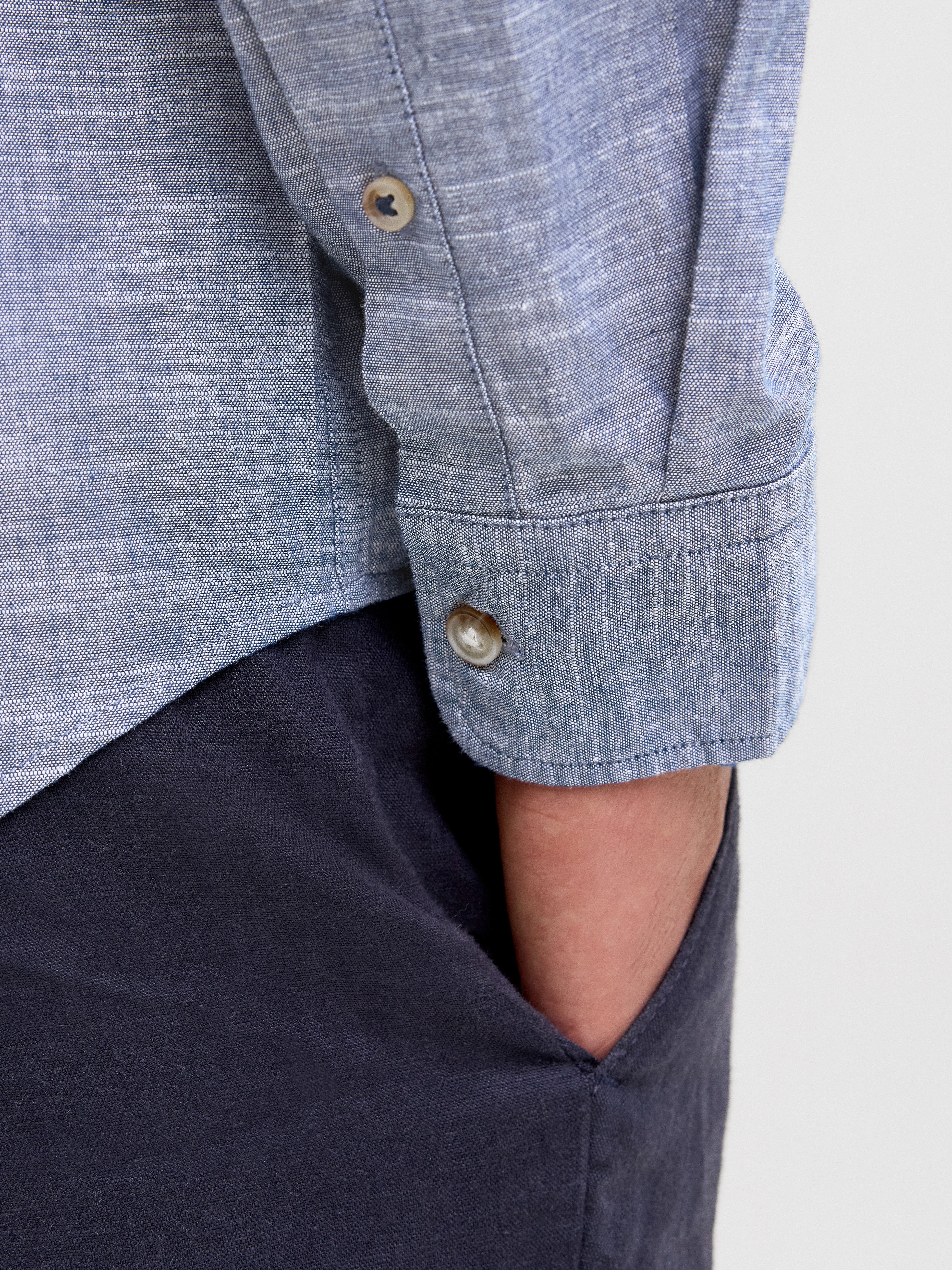 Jack & Jones Overhemd met lange mouwen JJESUMMER BAND SHIRT LS SN
