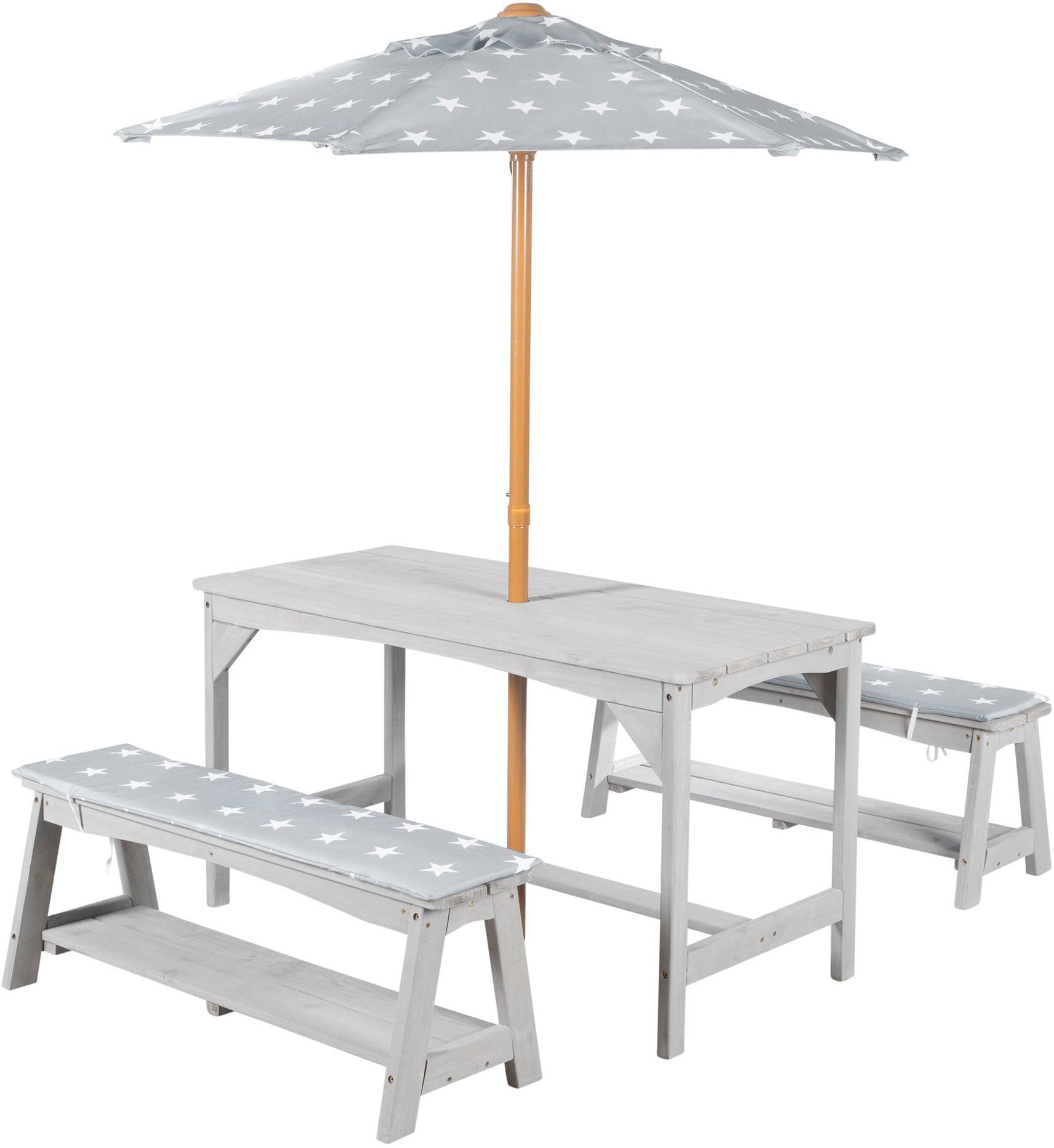 Roba® Kinderzithoek voor in de tuin Outdoor+ (set, 3-delig)