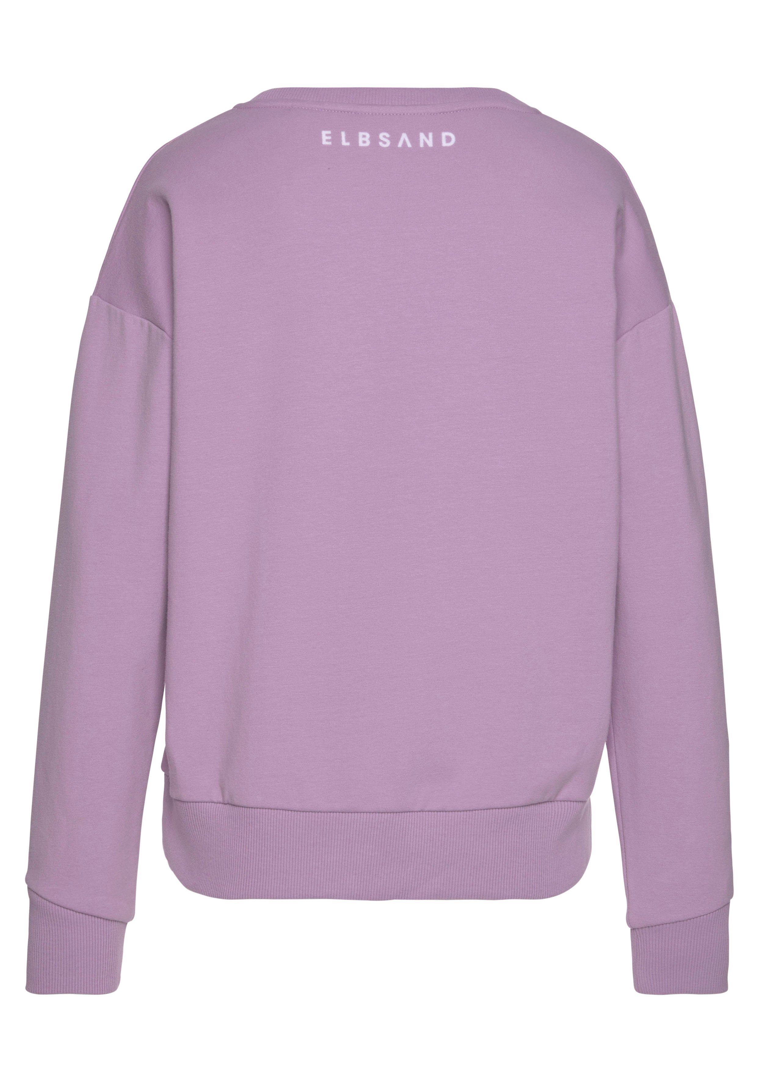 Elbsand Sweatshirt Ylva met logoprint, sportief-casual