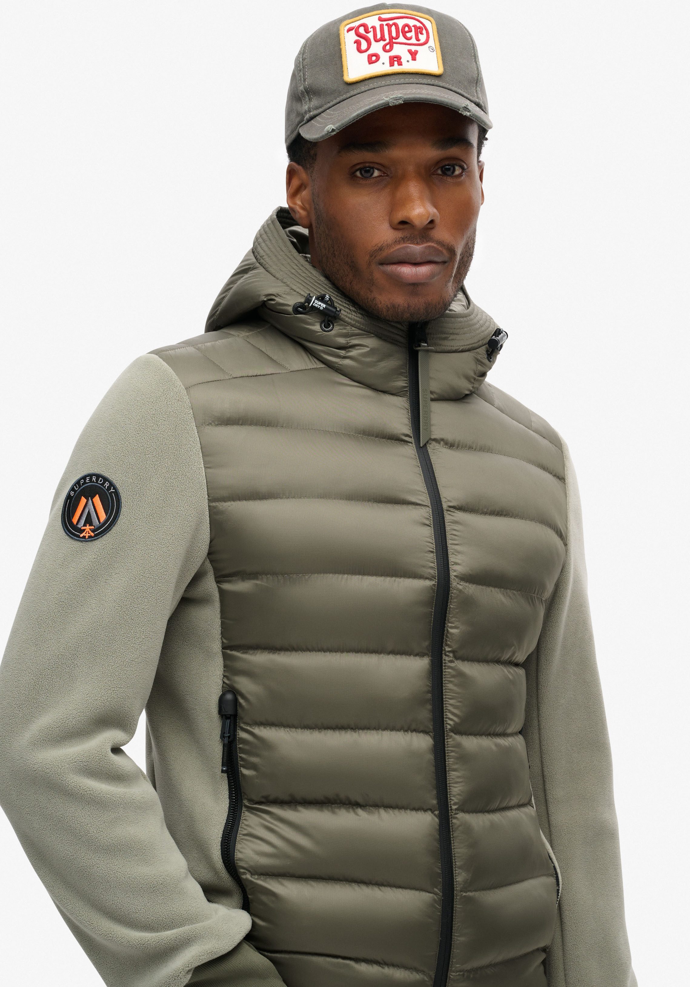 Superdry Gewatteerde jas HOODED STORM FLEECE BOMBER