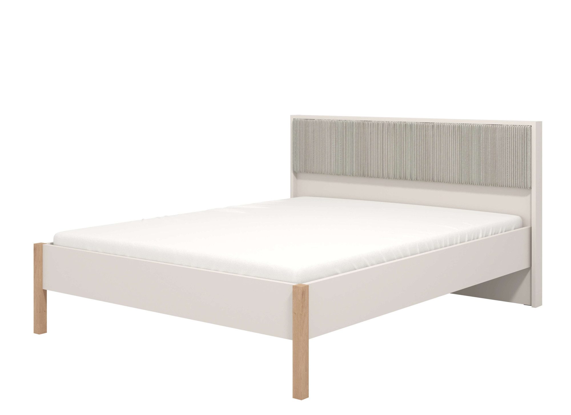 Home affaire Bed Belfort bed, met gestoffeerd hoofdbord bekleed met zachte corduroy