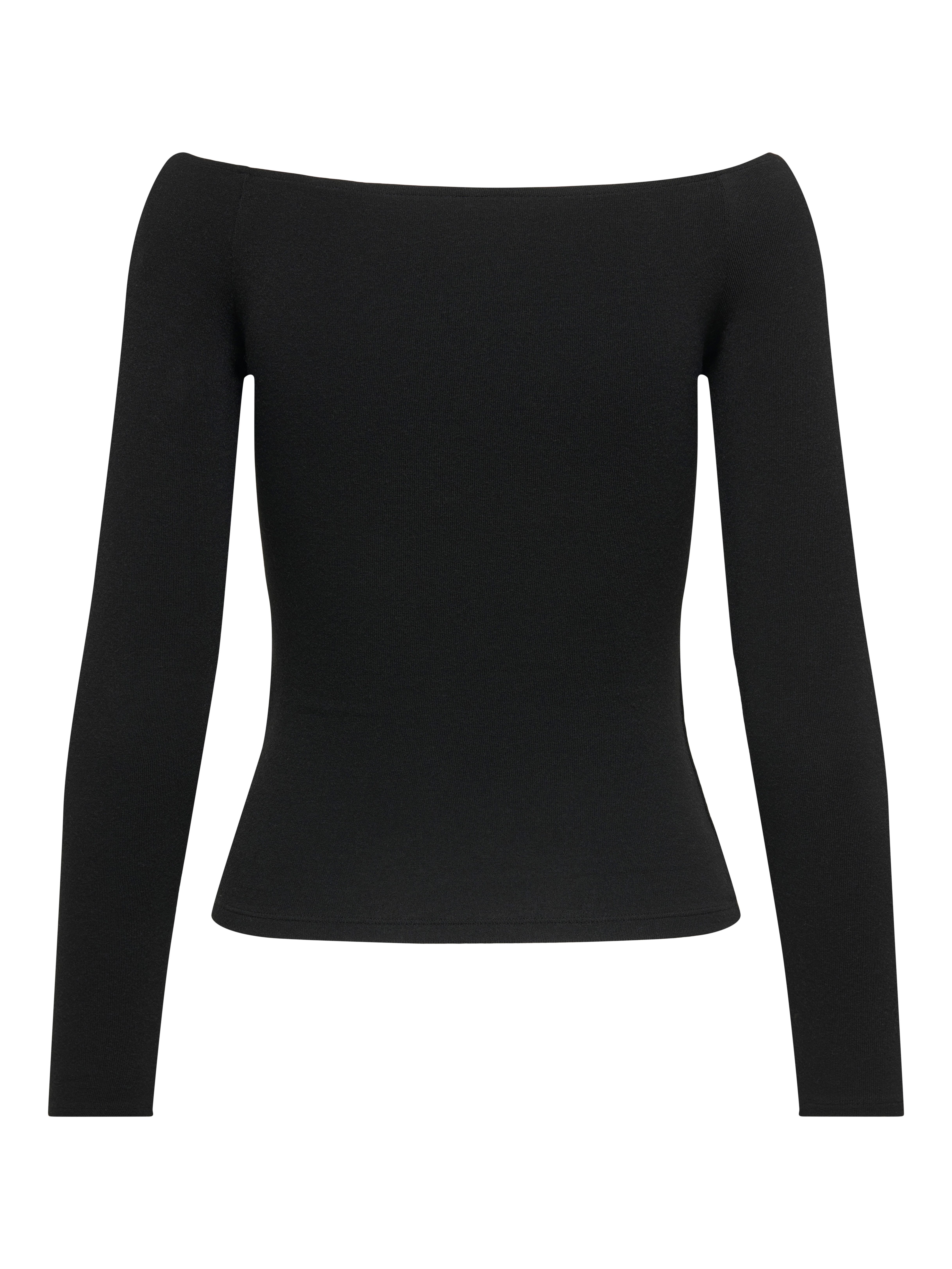 Only Shirt met lange mouwen ONLGLAMOUR L/S BOAT NECK TOP BOX CC JRS