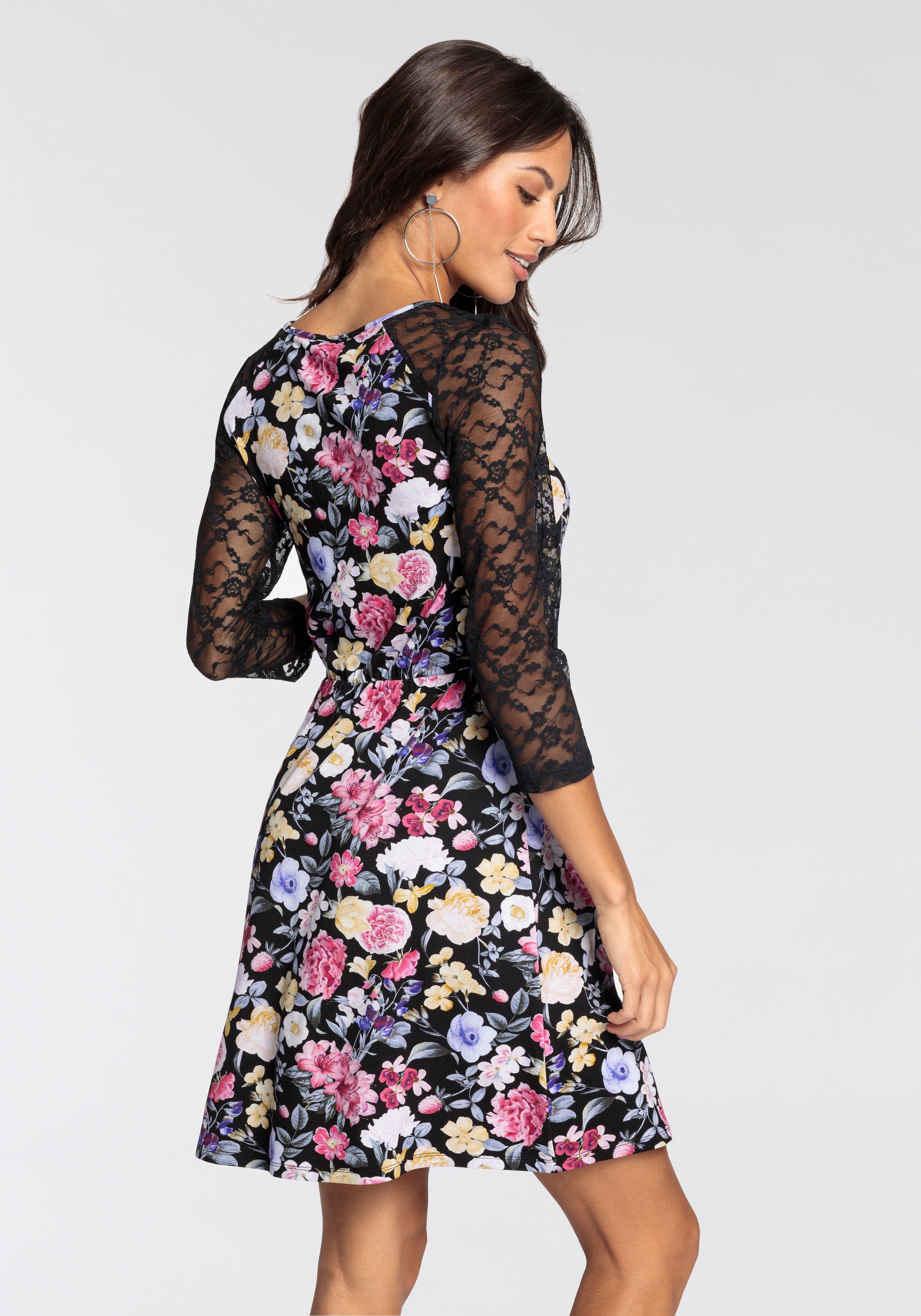 Melrose Kanten jurk met elegante bloemenprint nieuwe collectie