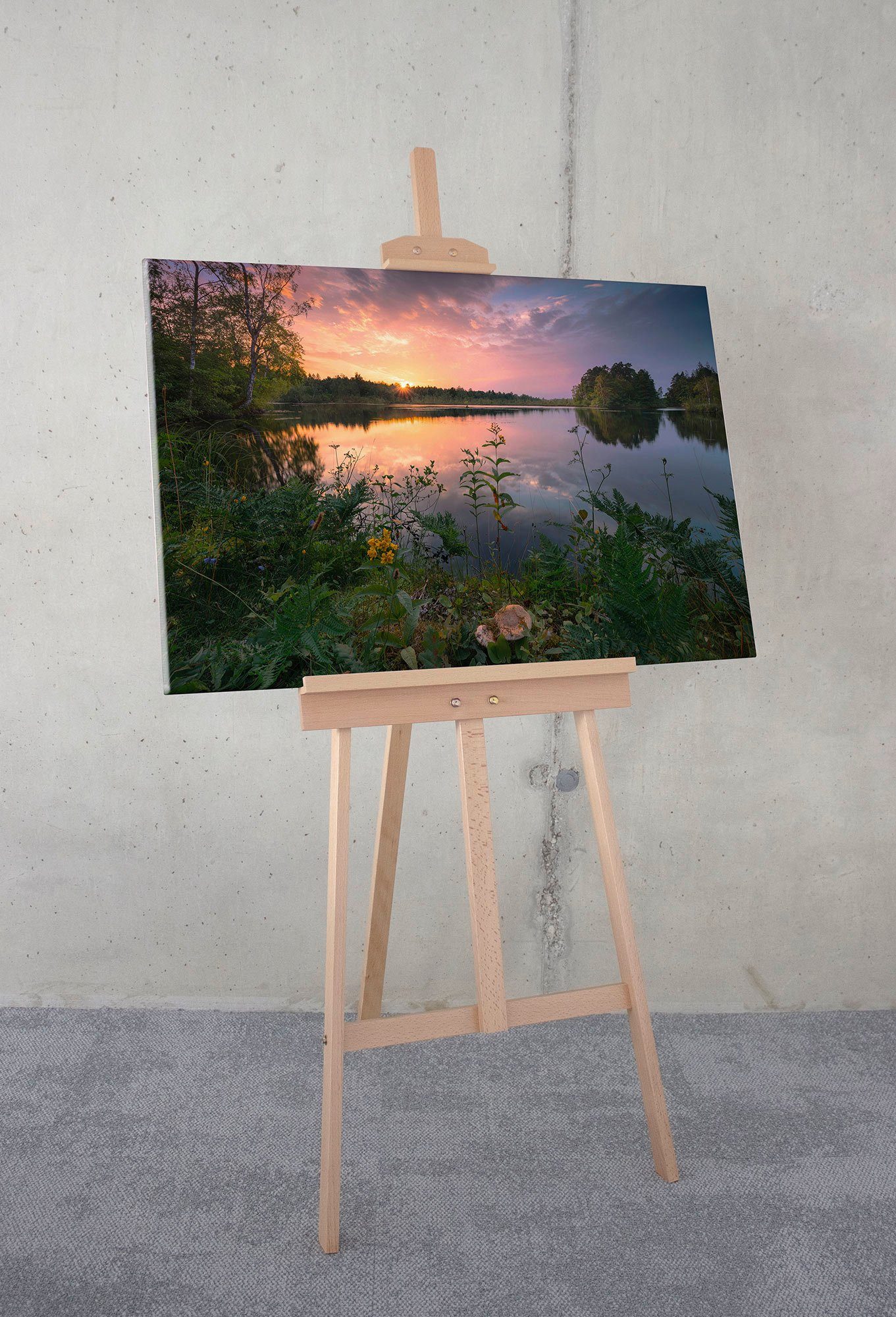 Komar Artprint op linnen Avonds in Zweden - Afmeting 90 x 60 cm (1 stuk)