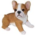 casa collection by jaenig dierfiguur bulldog zittend, breedte ca: 19,8 cm (1 stuk) grijs