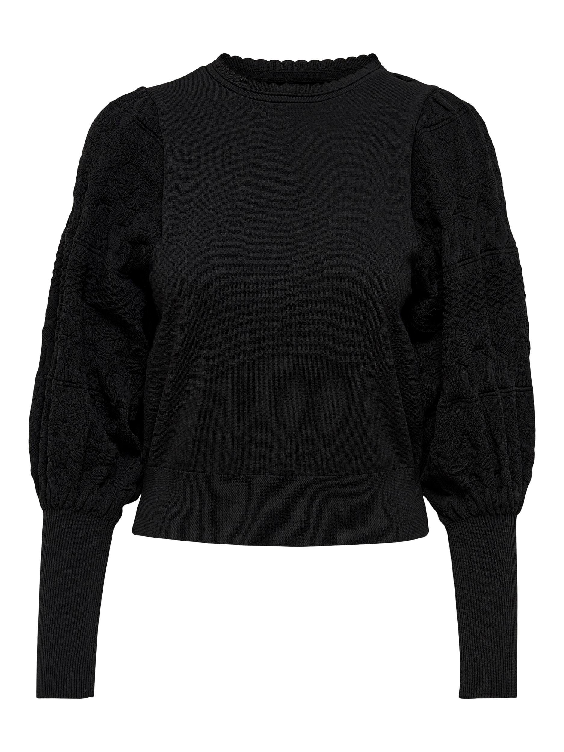 Only Trui met ronde hals ONLMELITA L/S O-NECK PULLOVER KNT NOOS