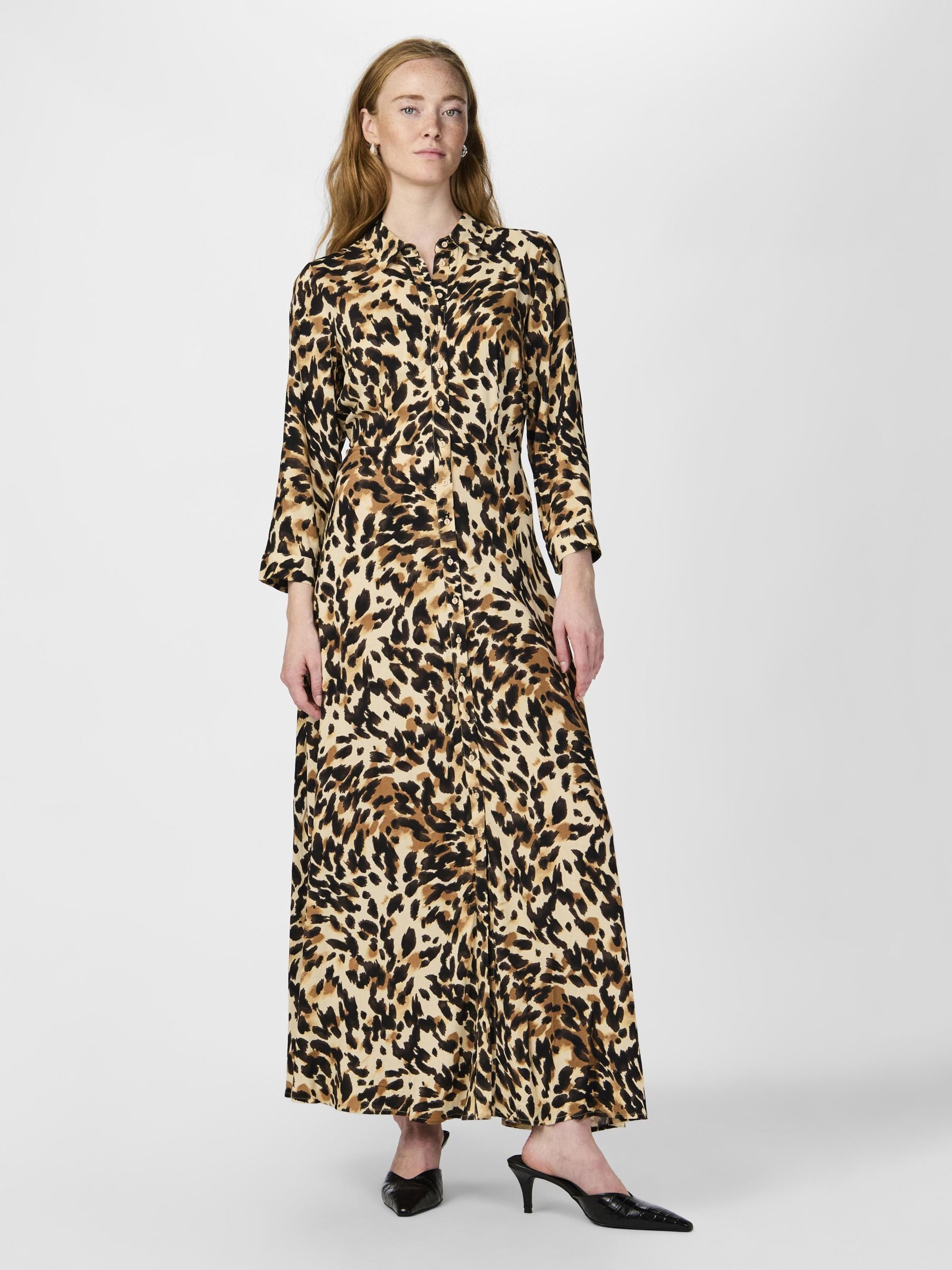 Y.A.S Jurk met overhemdkraag YASSAVANNA LONG SHIRT DRESS