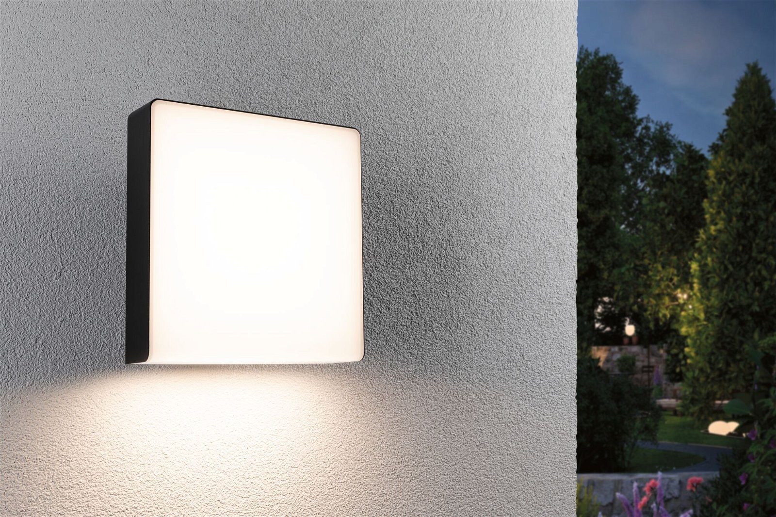 Paulmann Led-wandlamp voor buiten Azalena IP44 250x97mm 3000K 8,5W 700lm 230V kunststof, aluminium (1 stuk)