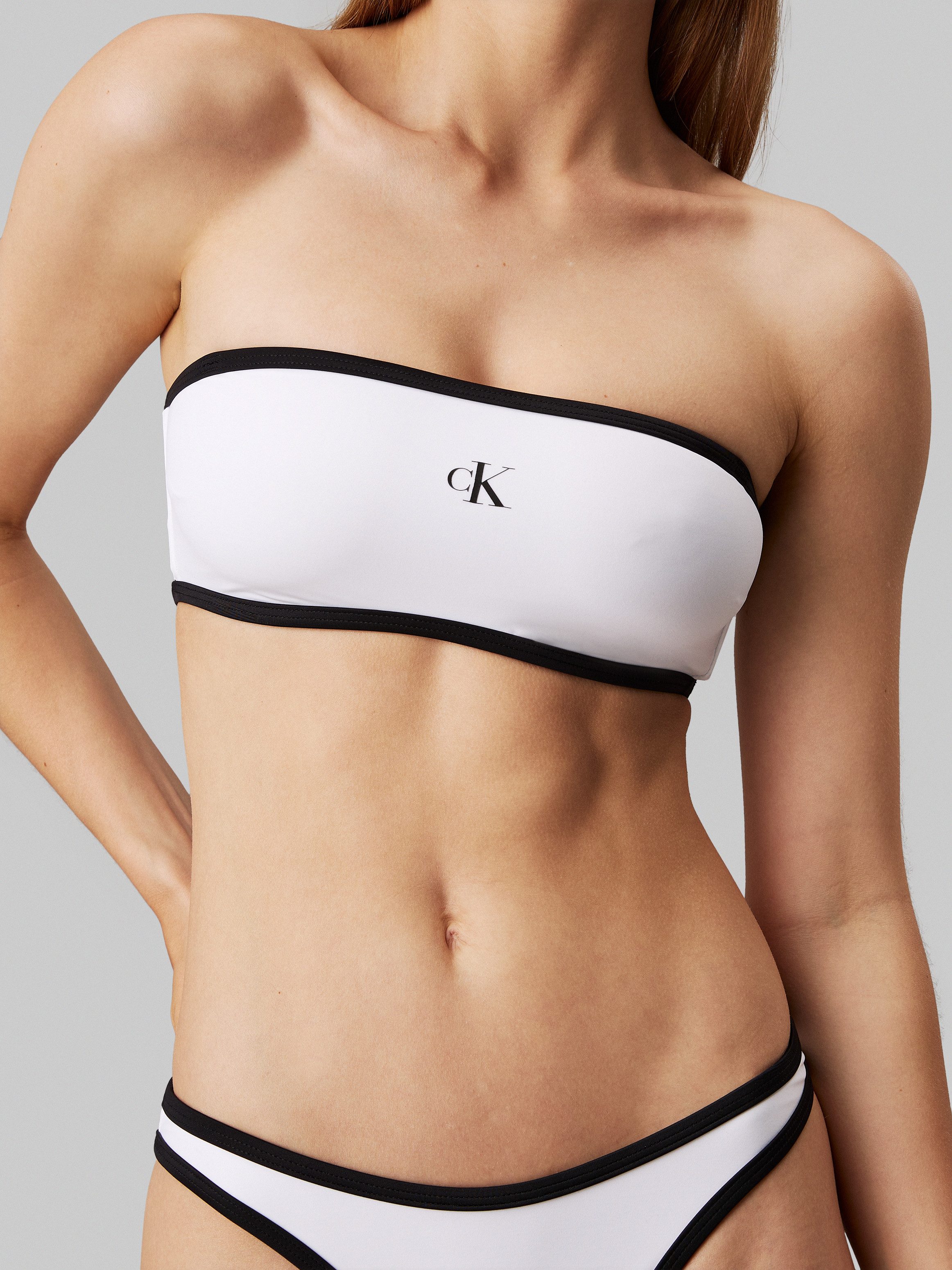 Calvin Klein Swimwear Bandeau-bikinitop BANDEAU-RP met afneembare bandjes