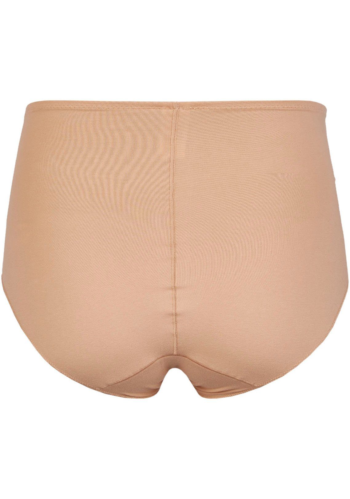Nina Von C. High-waist-slip COTTON SHAPE met zij-inzetten van kant-tule (2 stuks, Set van 2)