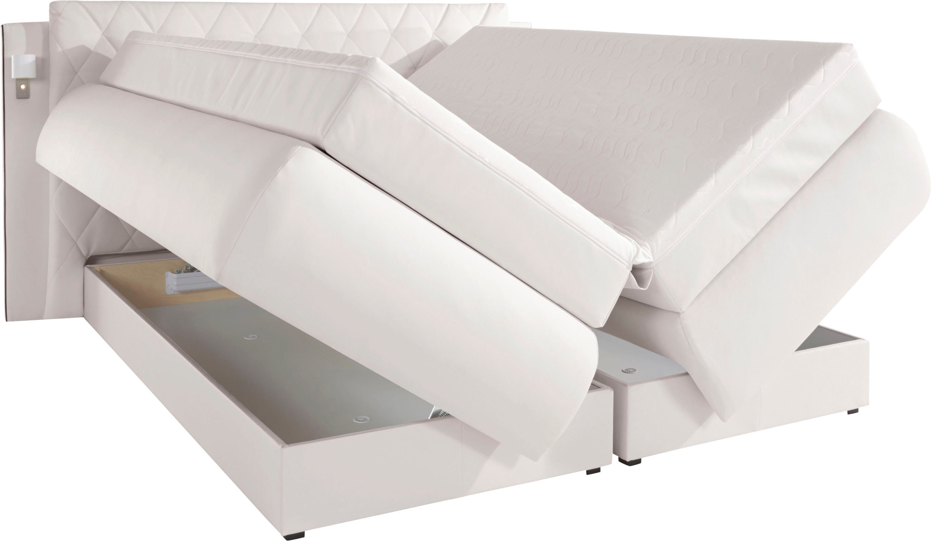 COLLECTION AB Boxspring inclusief bedkist, ledverlichting en topmatras
