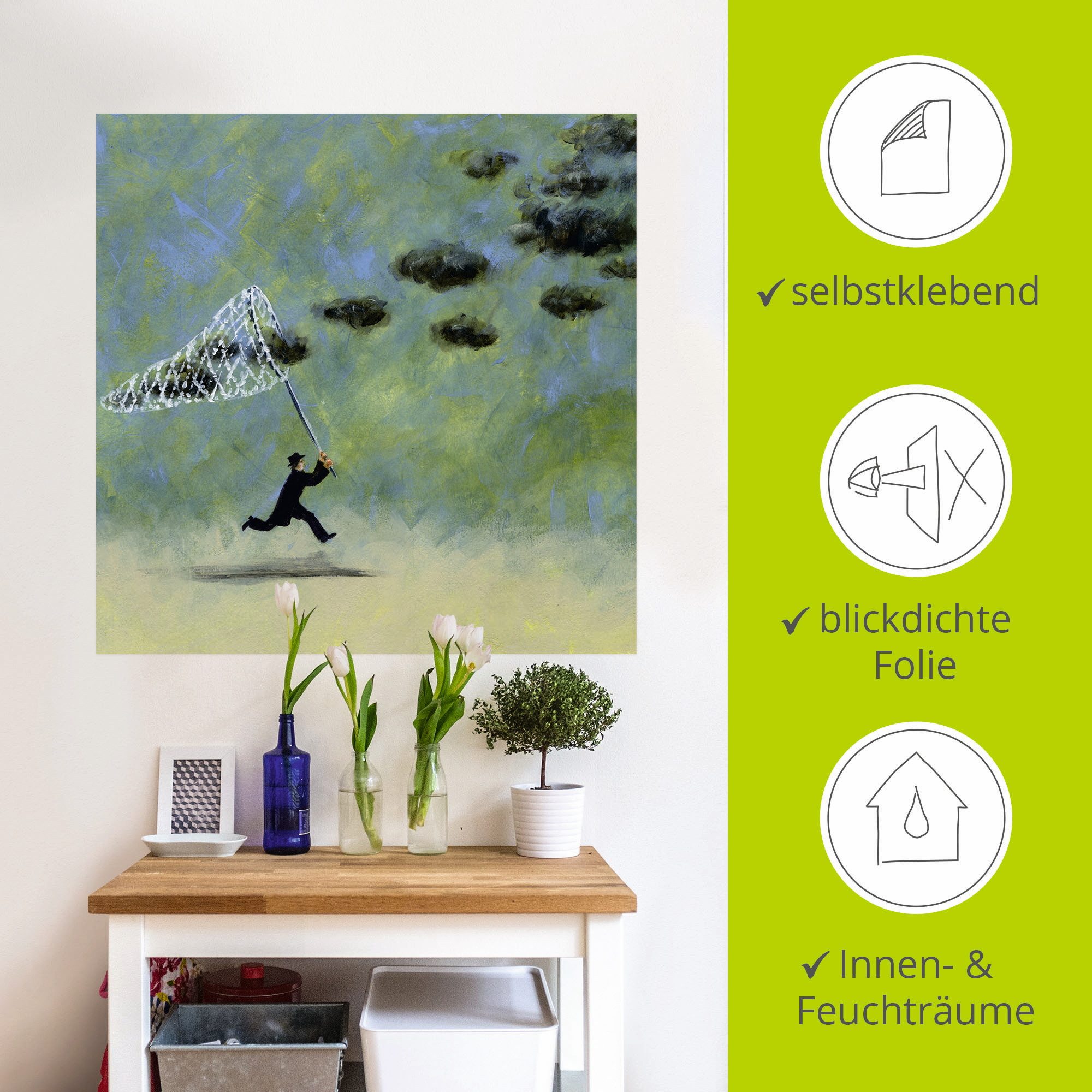 Artland Artprint Wolkenvanger als artprint op linnen, poster, muursticker in verschillende maten
