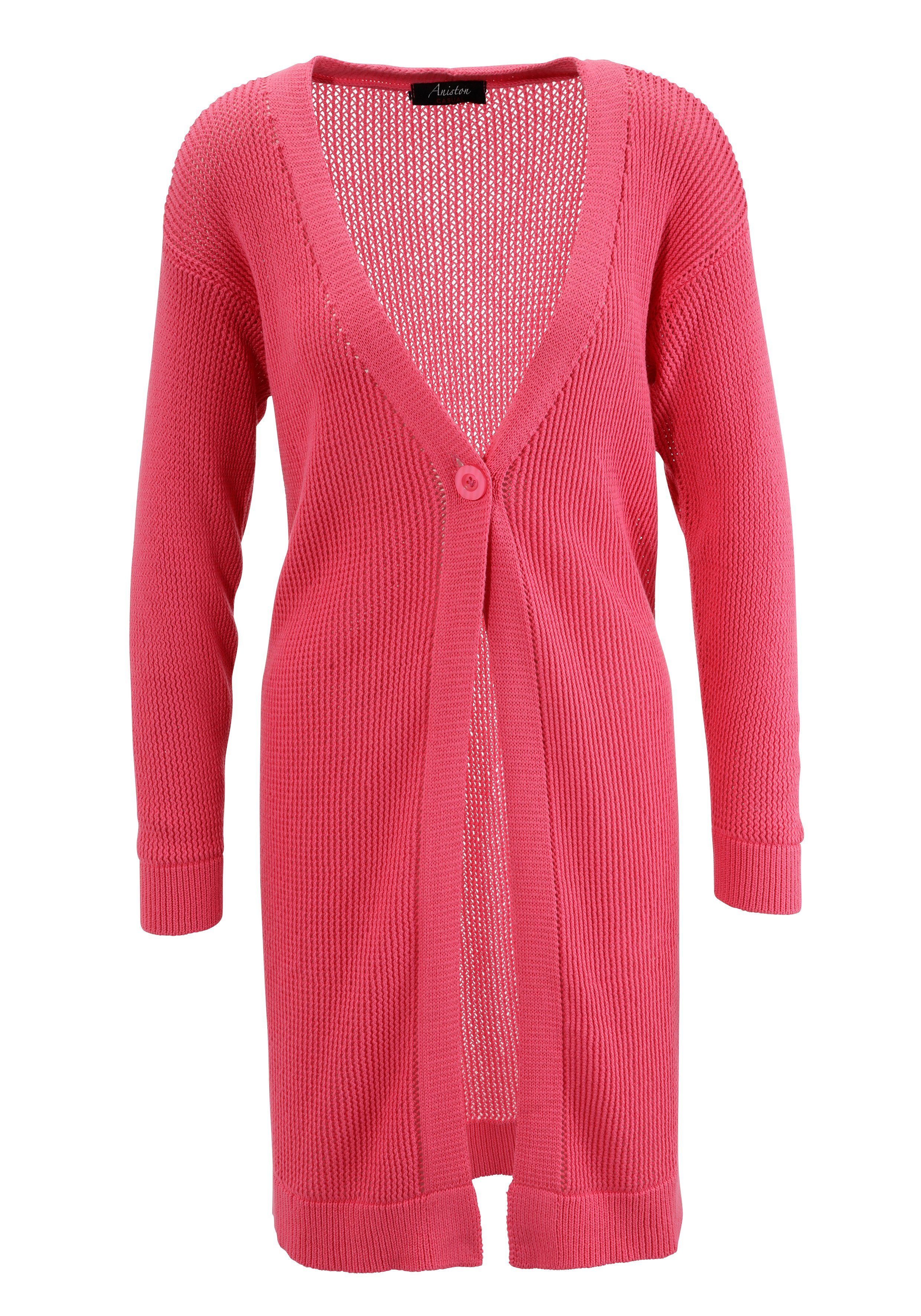 Aniston CASUAL Vest in een trendy gebreid meshpatroon